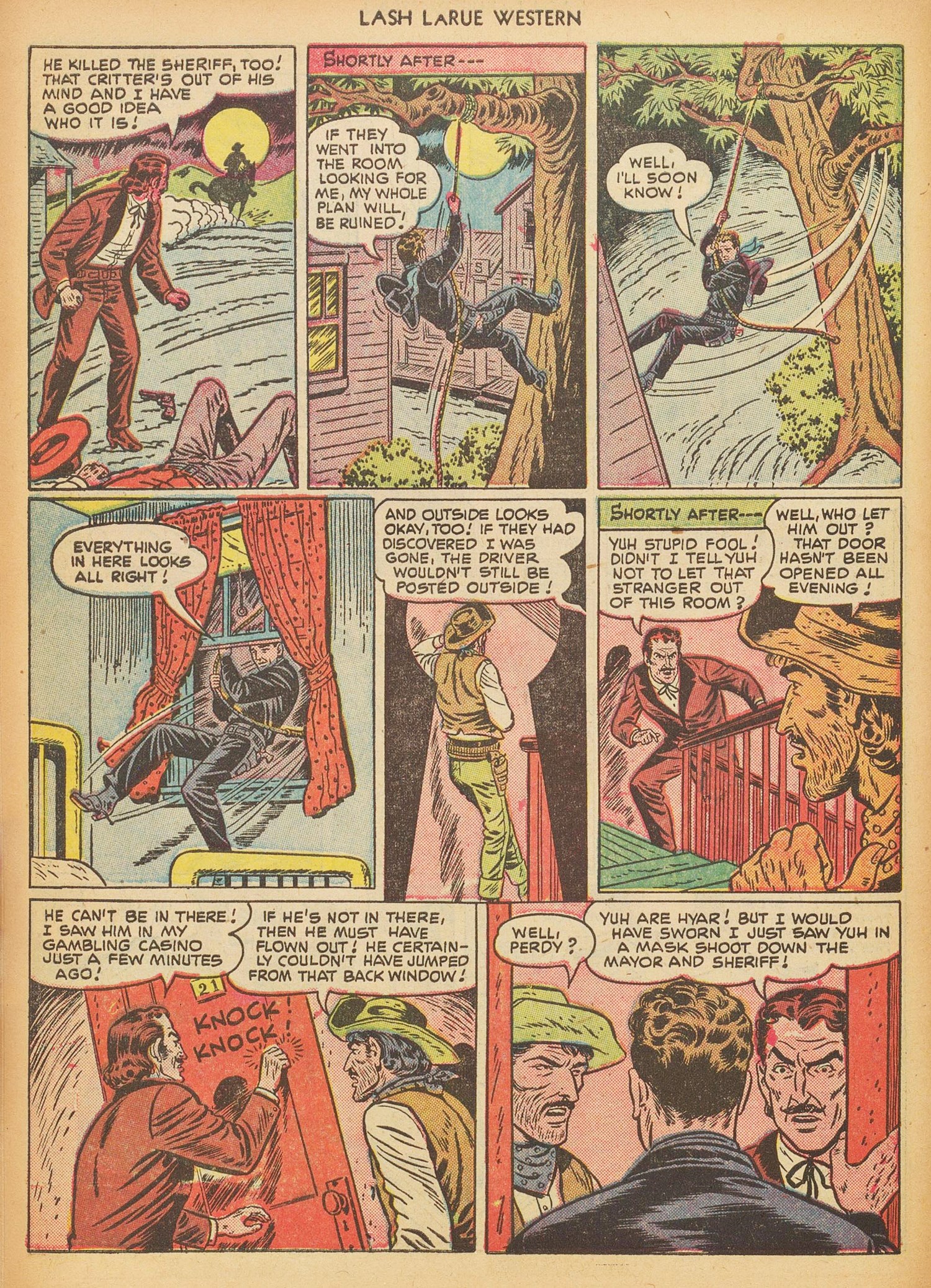 Read online Lash Larue Western (1949) comic -  Issue #17 - 10