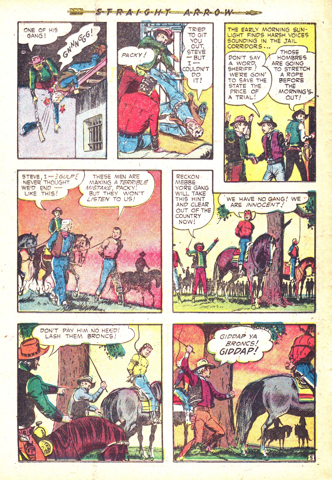 Read online Straight Arrow comic -  Issue #26 - 30