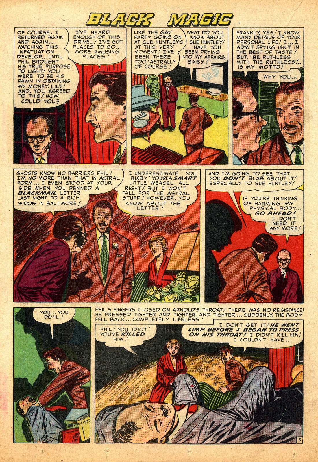 Read online Black Magic (1950) comic -  Issue #16 - 22