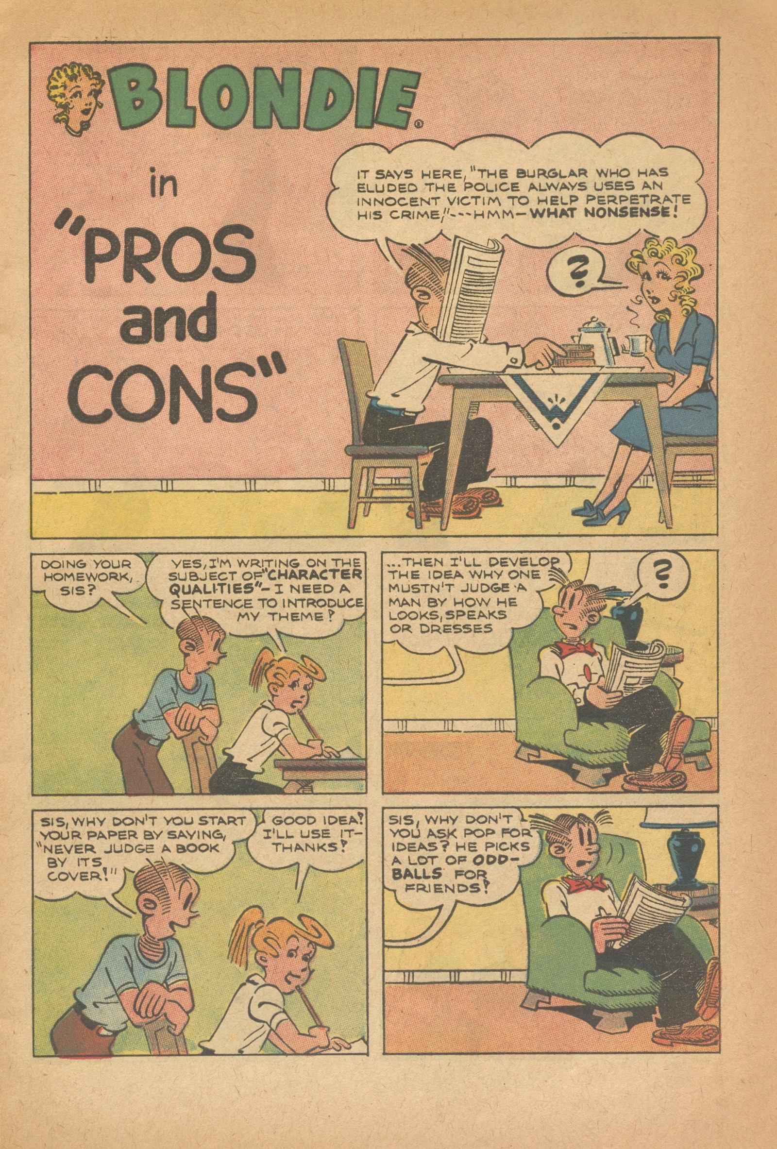 Read online Blondie Comics (1960) comic -  Issue #142 - 5