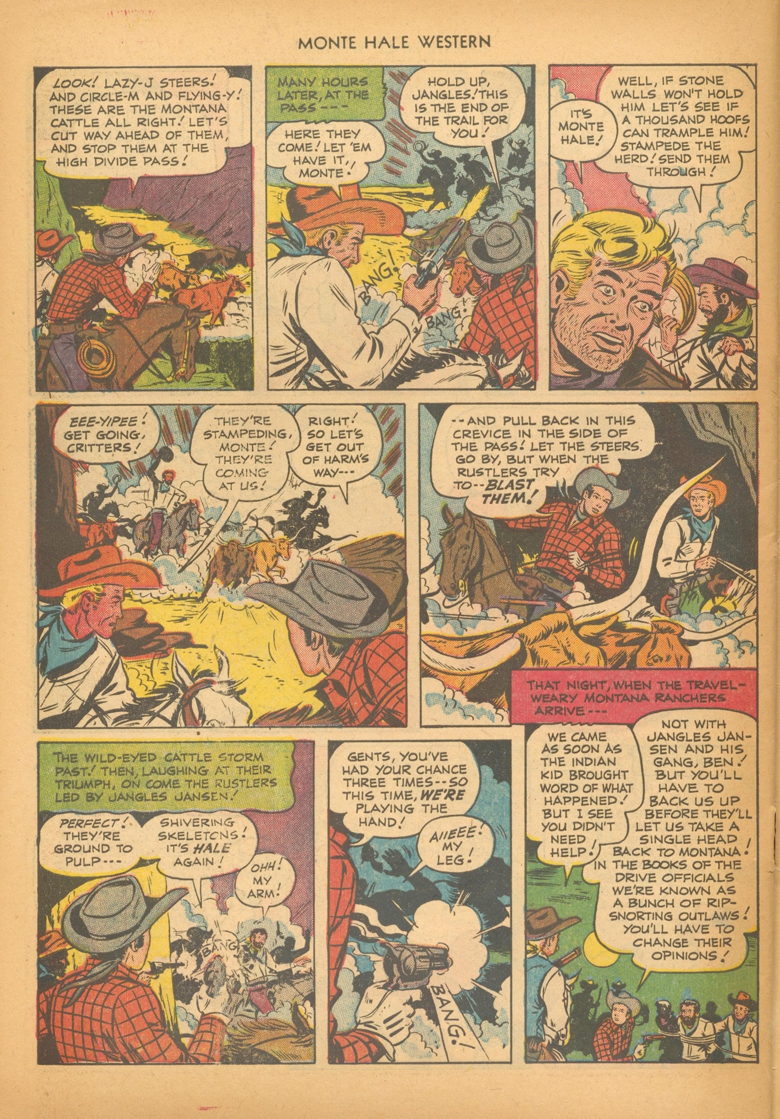Read online Monte Hale Western comic -  Issue #74 - 34