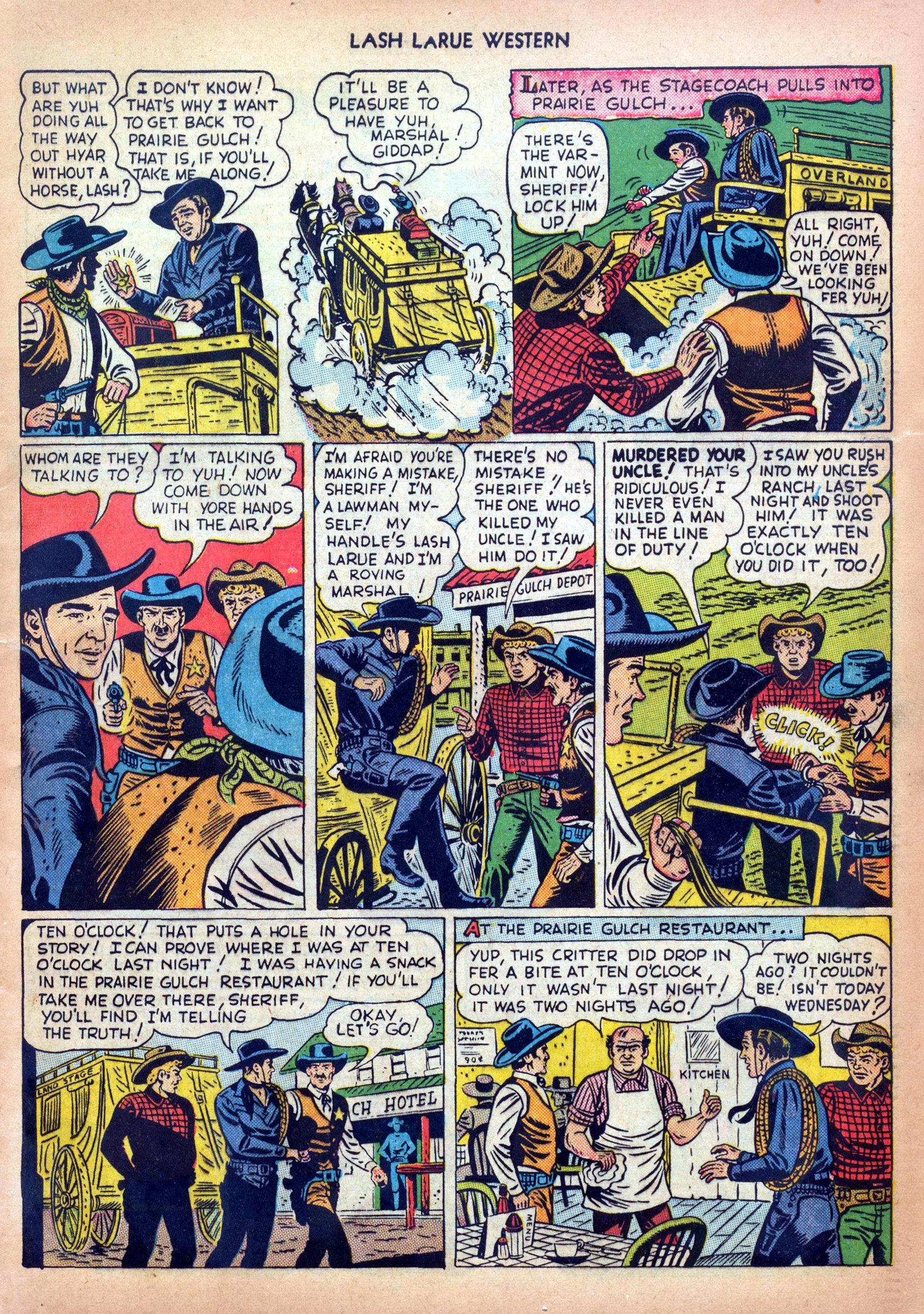 Read online Lash Larue Western (1949) comic -  Issue #5 - 5