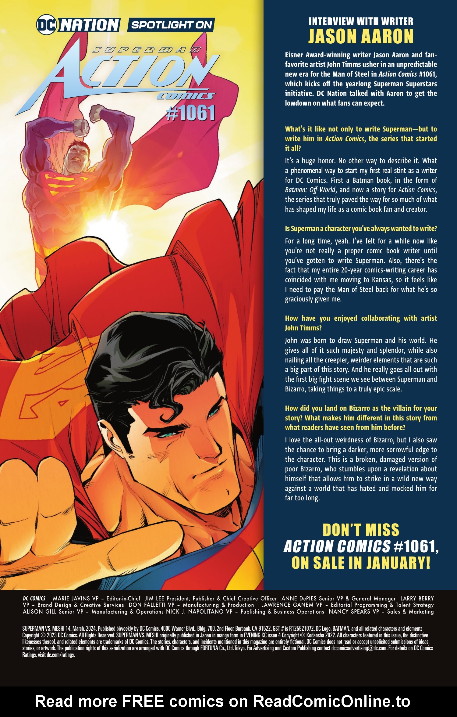 Read online Superman vs. Meshi comic -  Issue #14 - 20