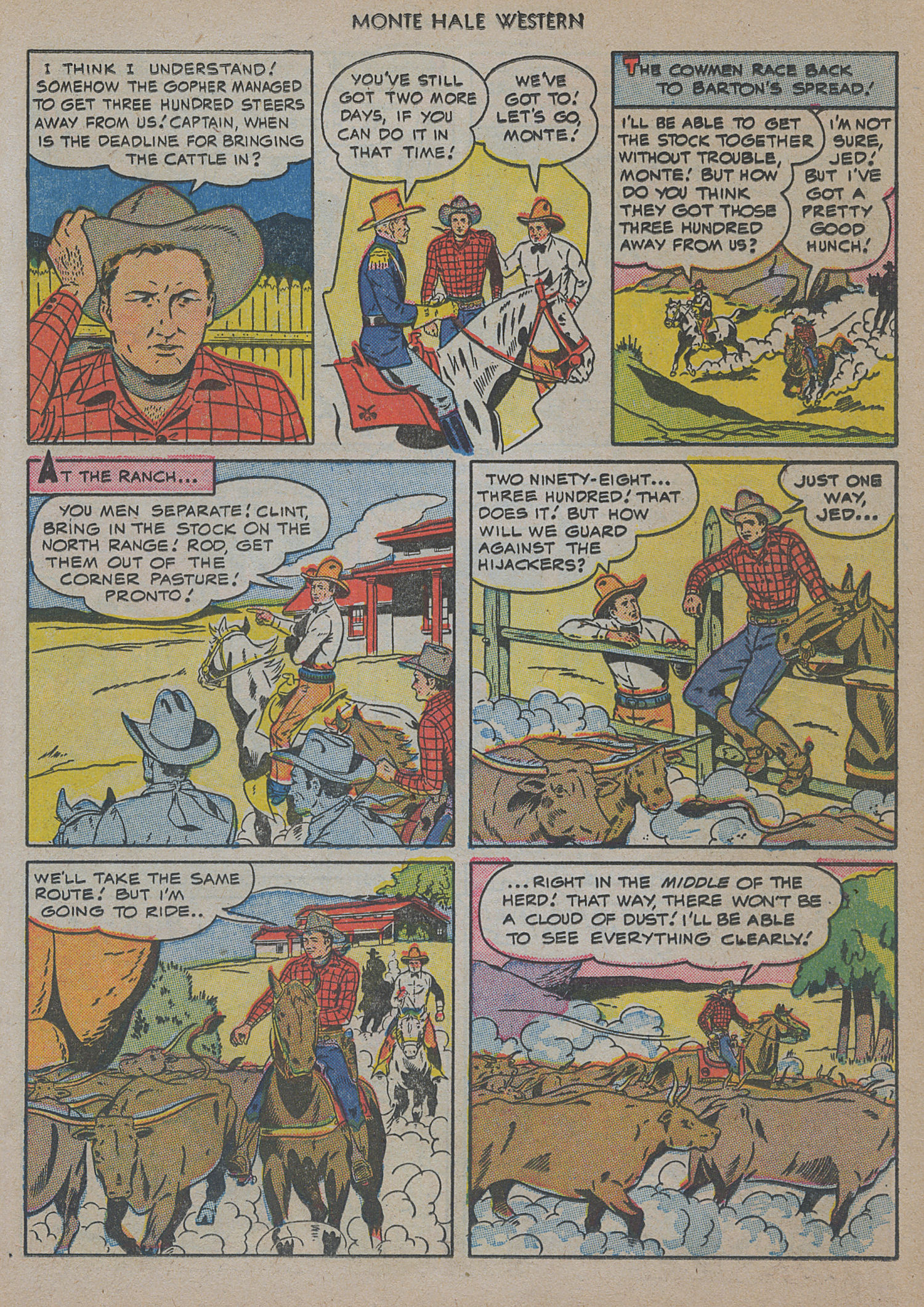 Read online Monte Hale Western comic -  Issue #48 - 23