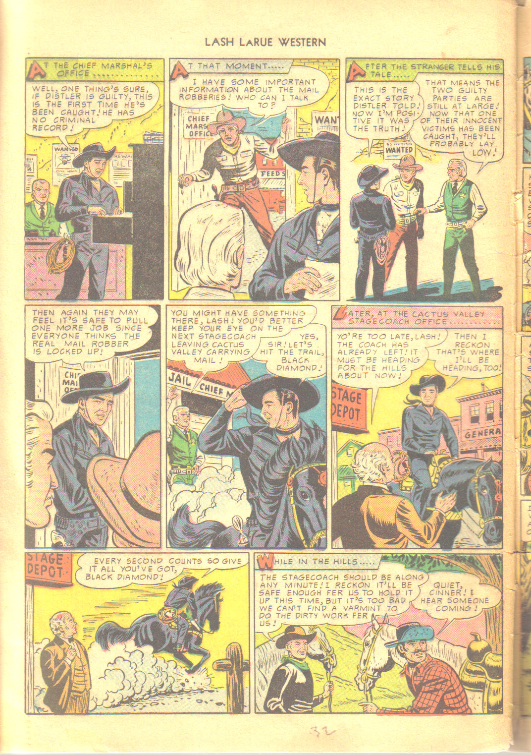 Read online Lash Larue Western (1949) comic -  Issue #6 - 32