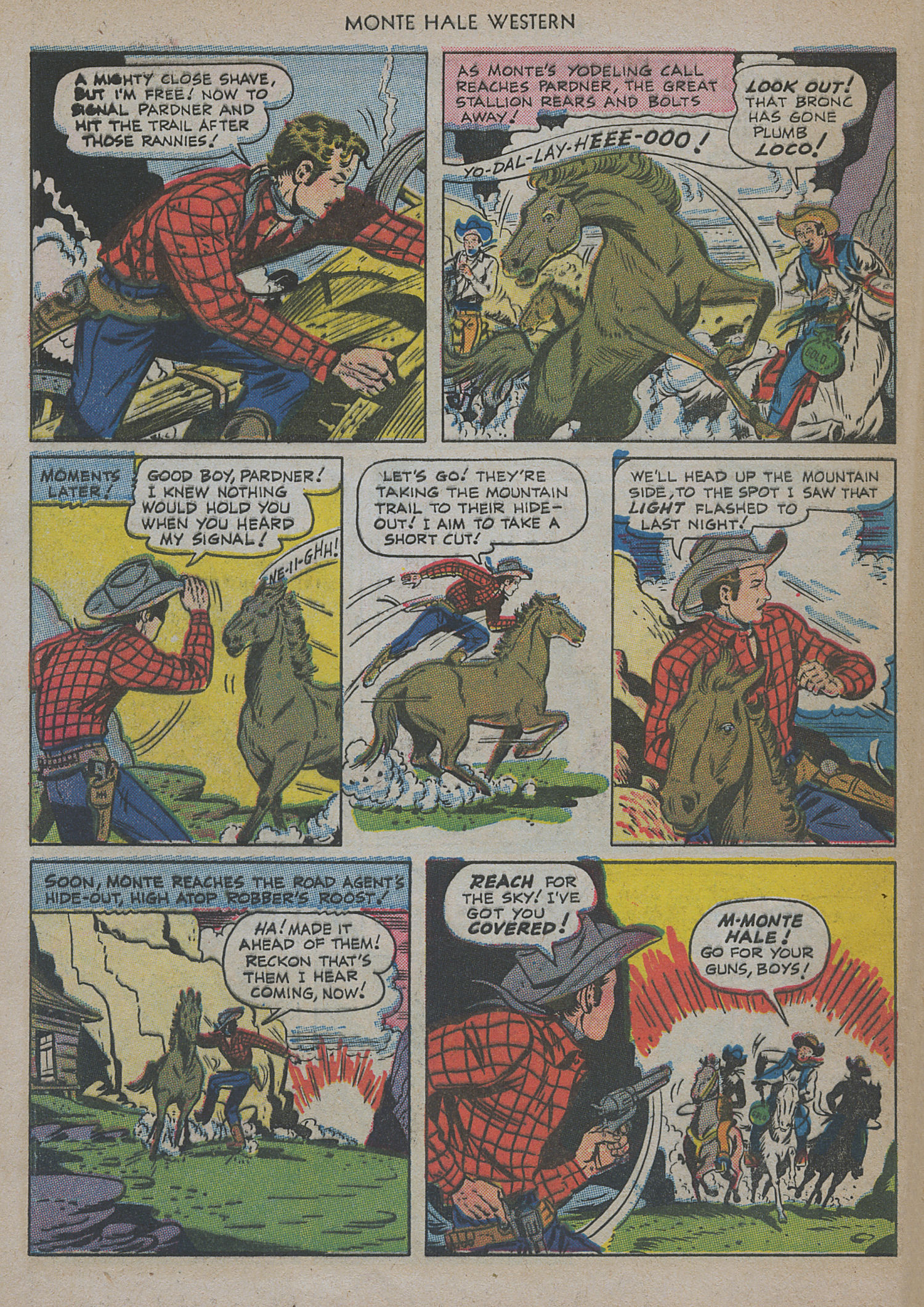 Read online Monte Hale Western comic -  Issue #47 - 48