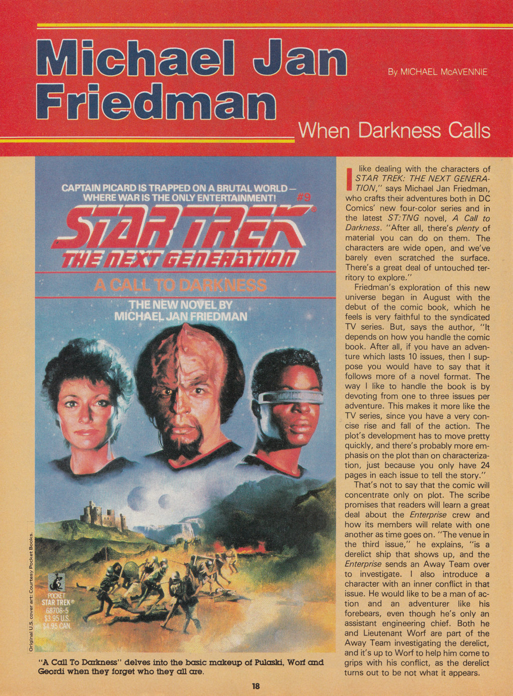 Read online Star Trek The Next Generation (1990) comic -  Issue #9 - 18