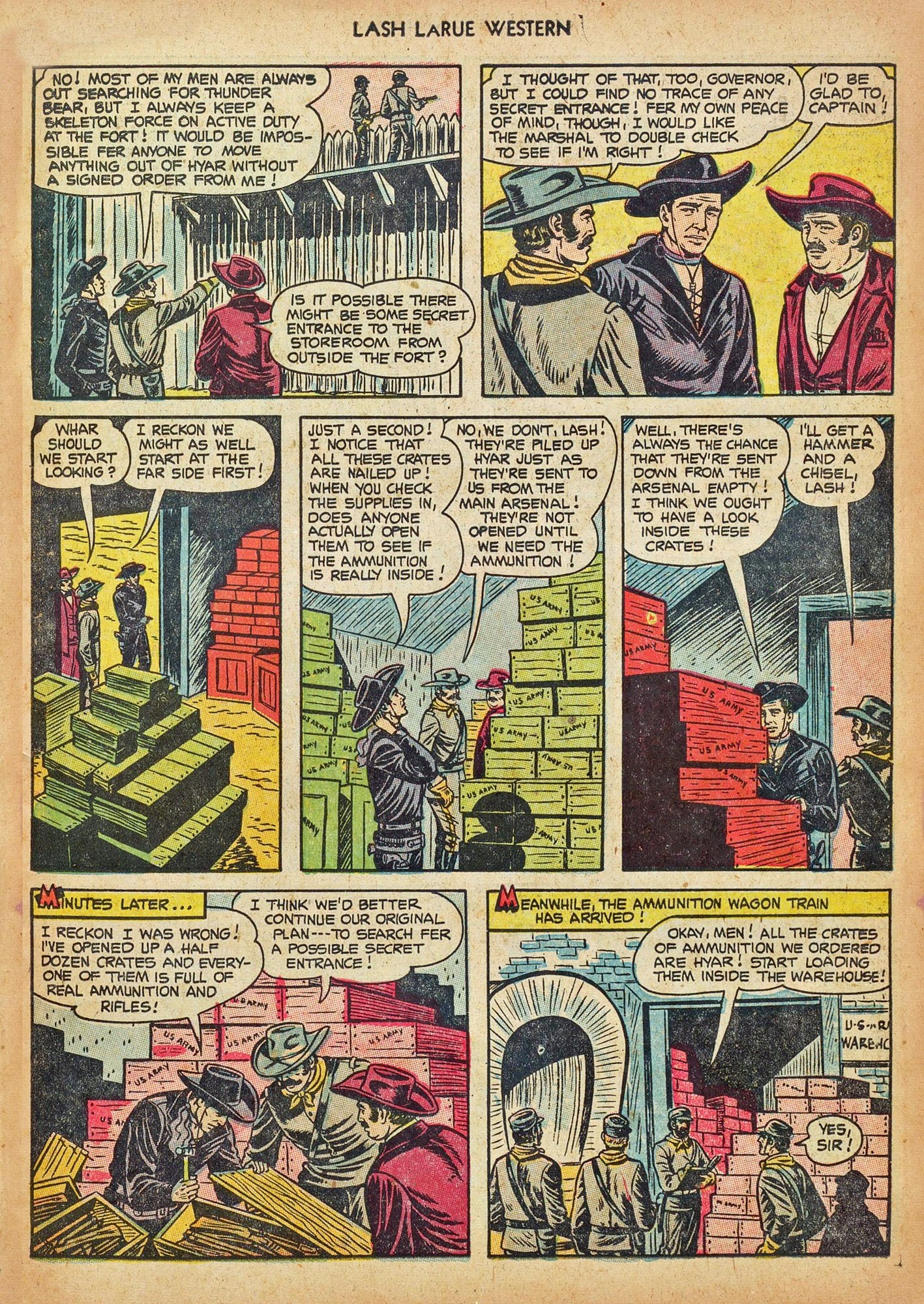 Read online Lash Larue Western (1949) comic -  Issue #44 - 7
