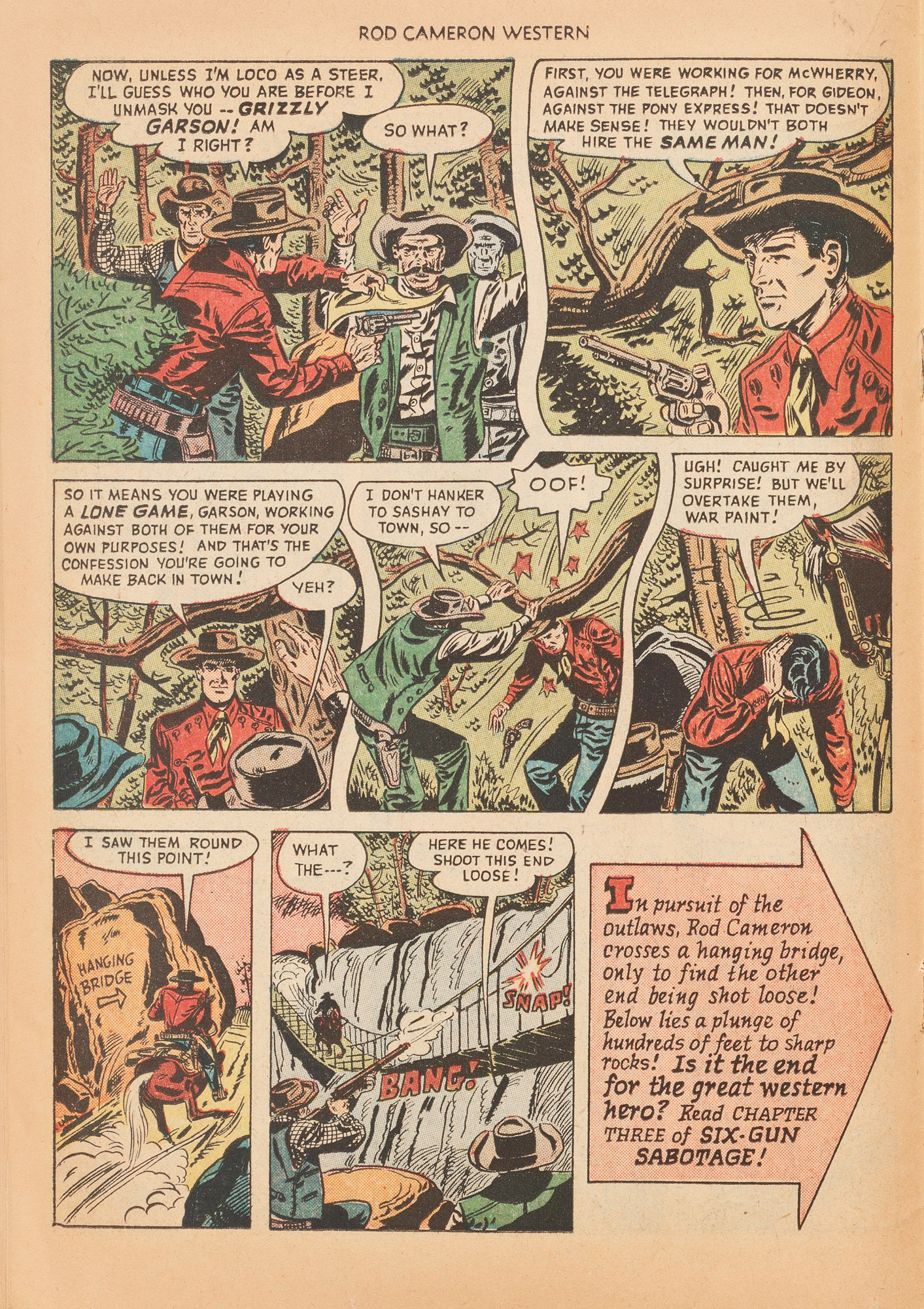 Read online Rod Cameron Western comic -  Issue #5 - 18