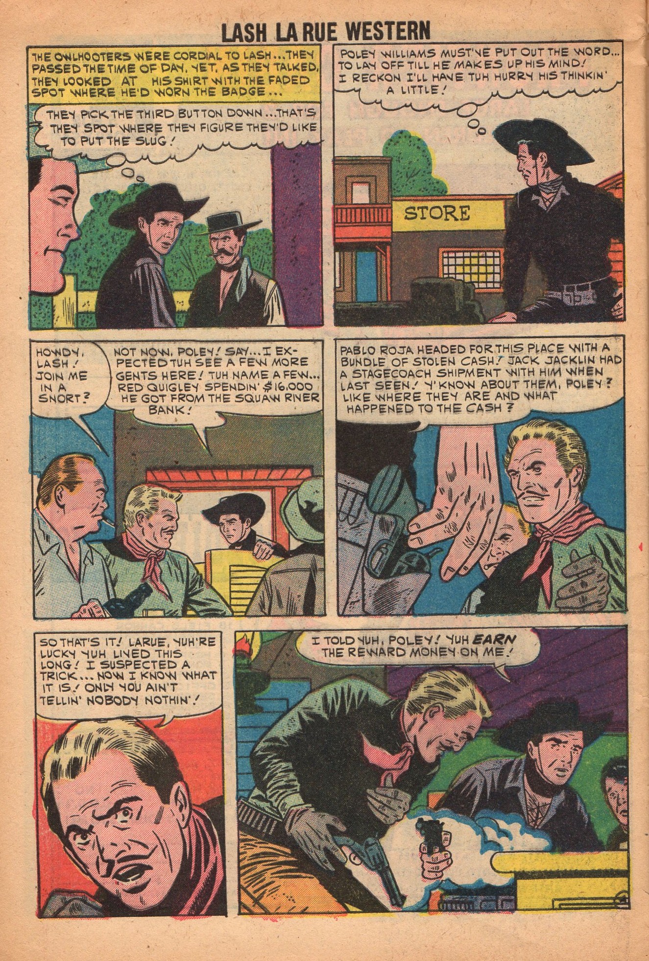 Read online Lash Larue Western (1949) comic -  Issue #81 - 32