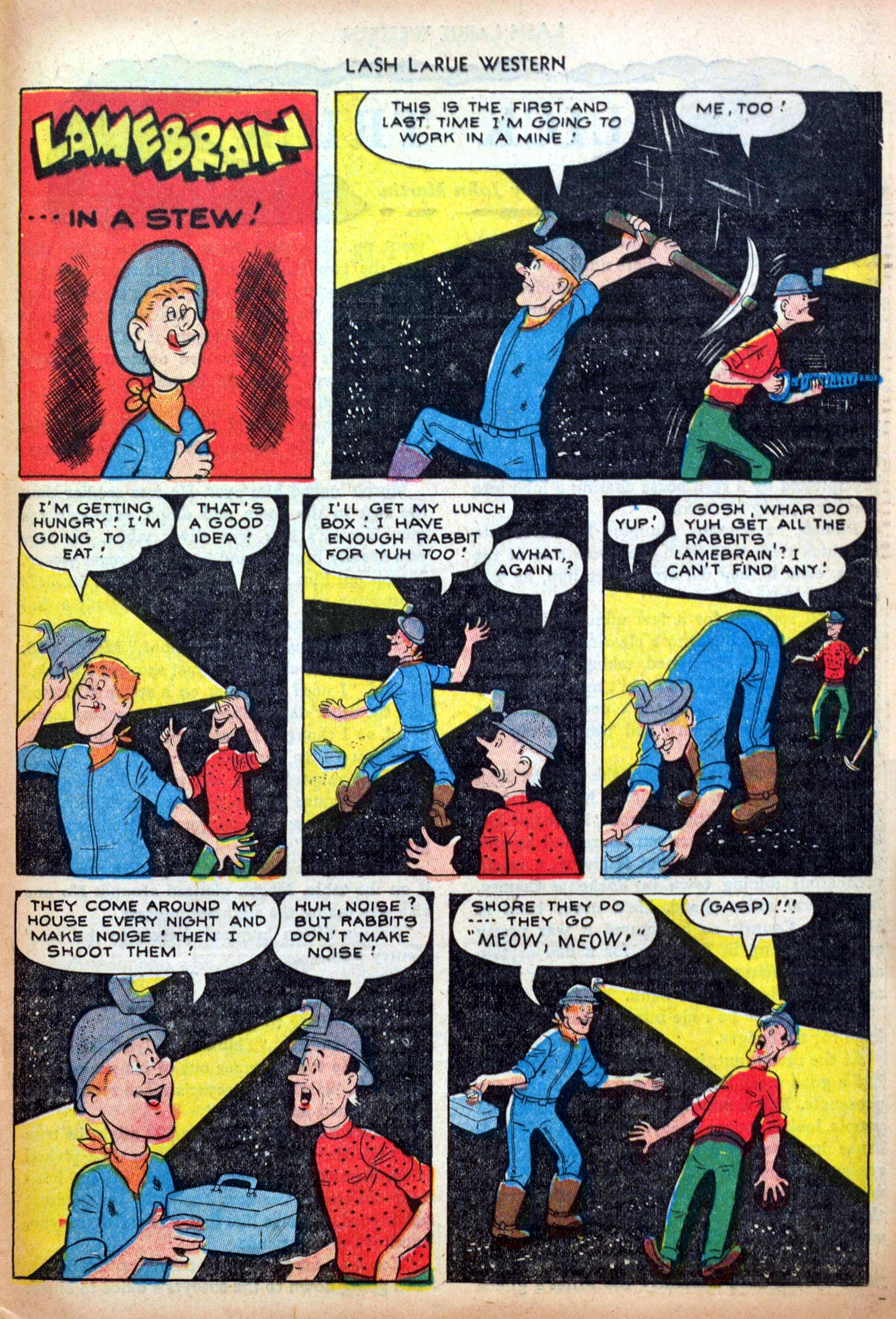 Read online Lash Larue Western (1949) comic -  Issue #33 - 25