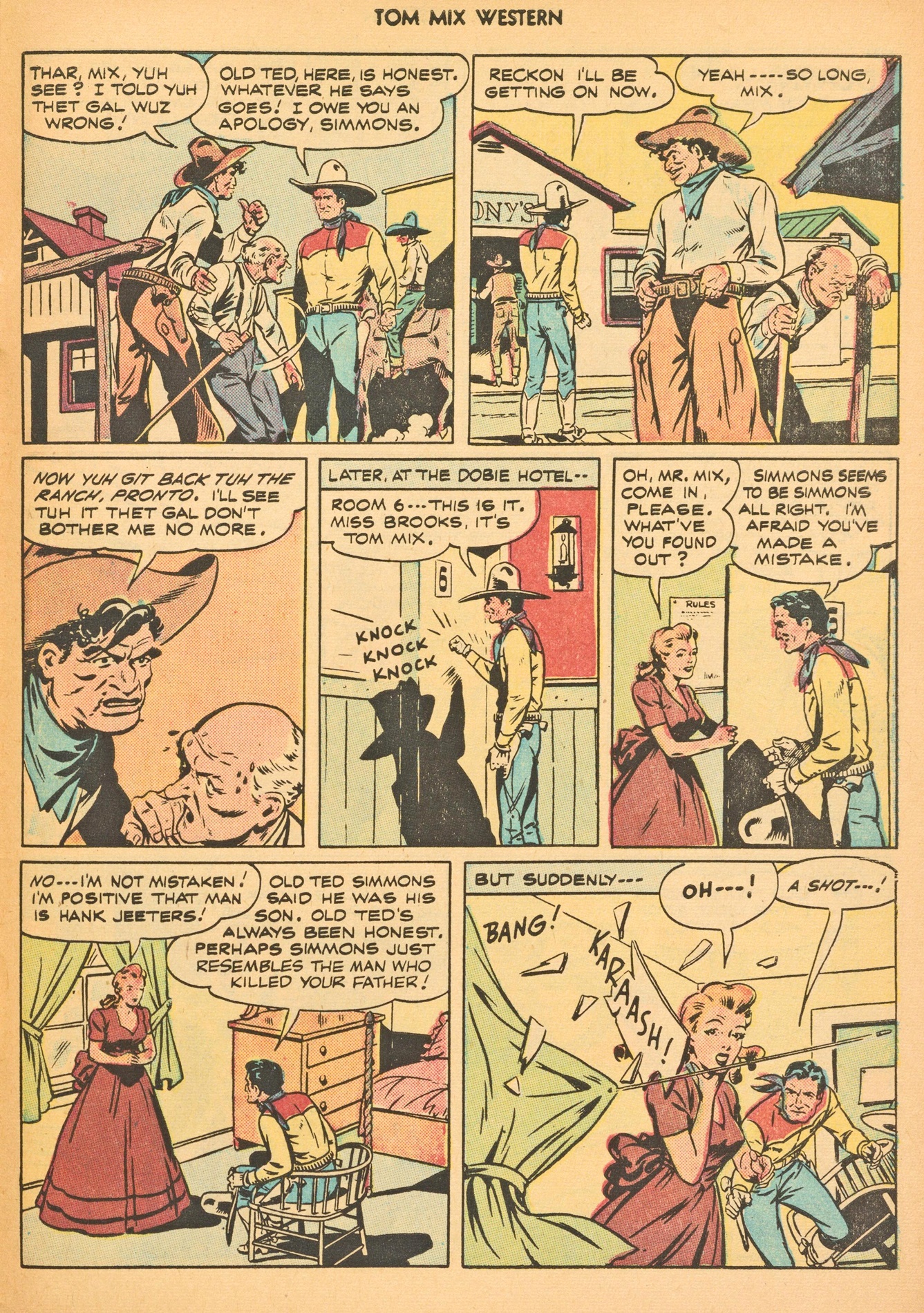 Read online Tom Mix Western (1948) comic -  Issue #3 - 45