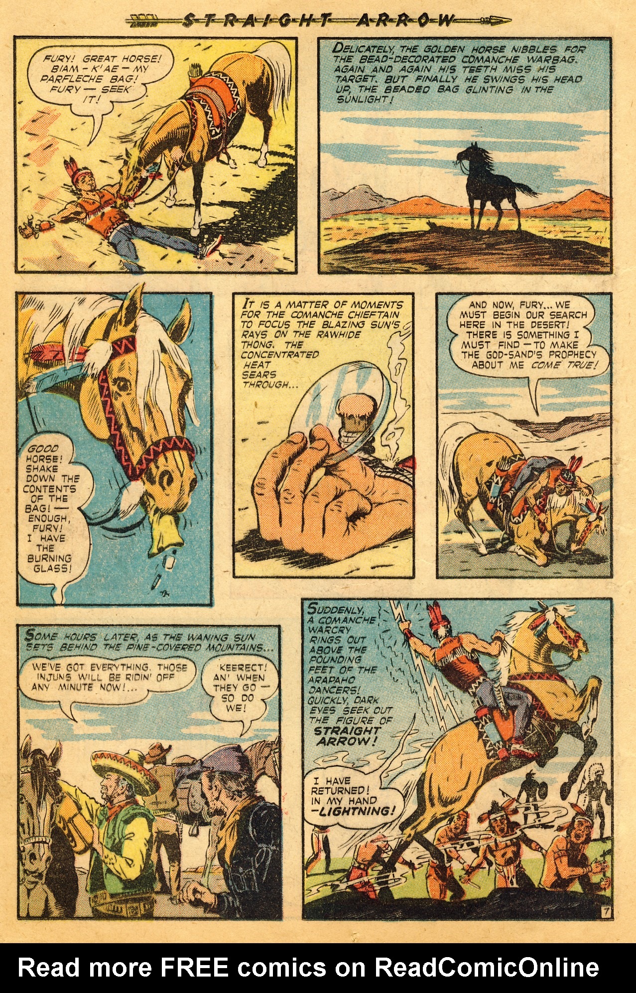 Read online Straight Arrow comic -  Issue #4 - 16