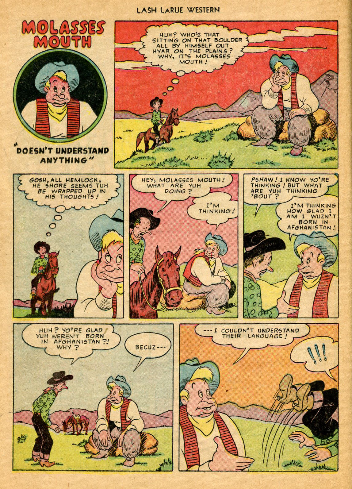 Read online Lash Larue Western (1949) comic -  Issue #9 - 16