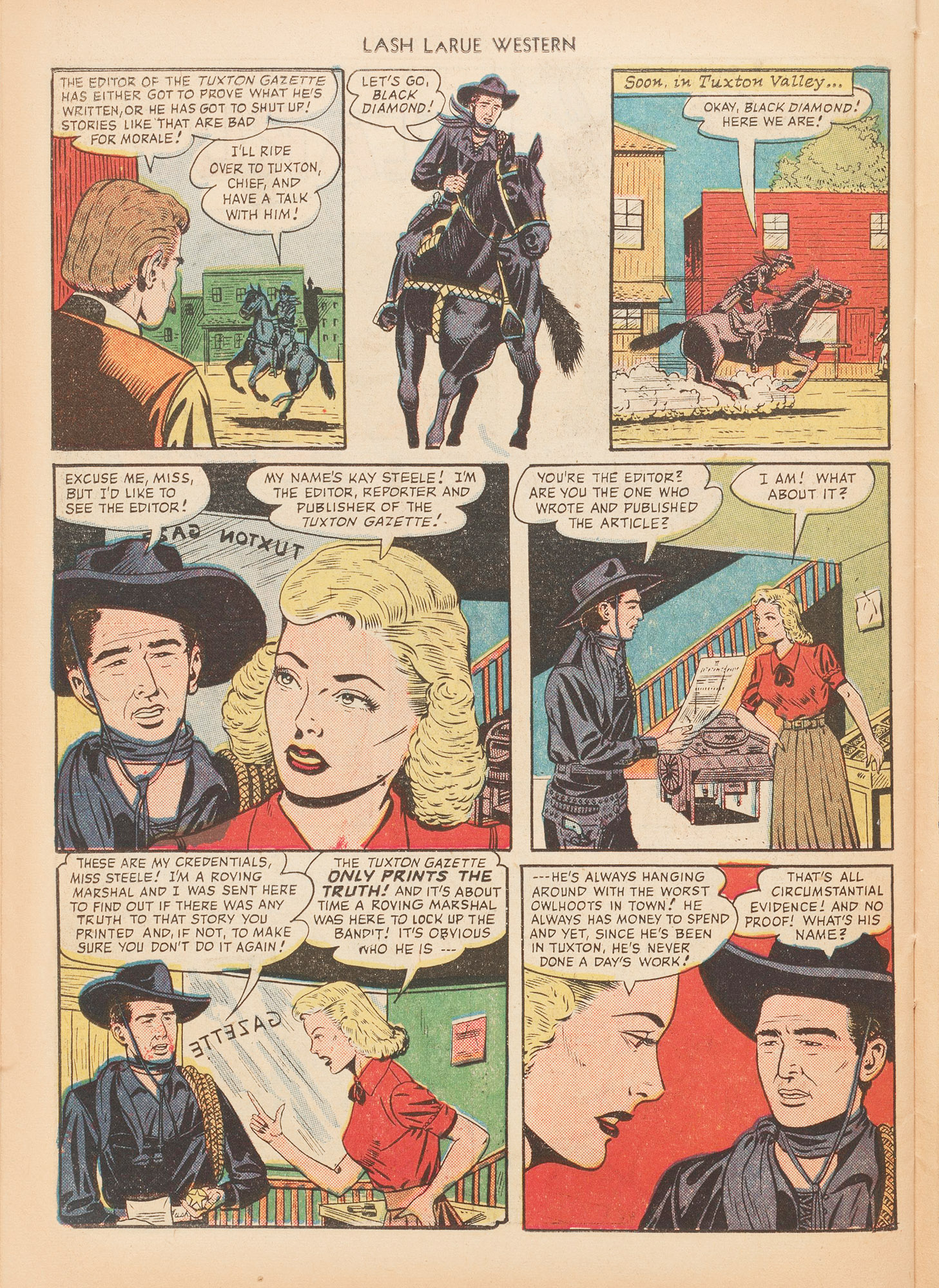 Read online Lash Larue Western (1949) comic -  Issue #10 - 42