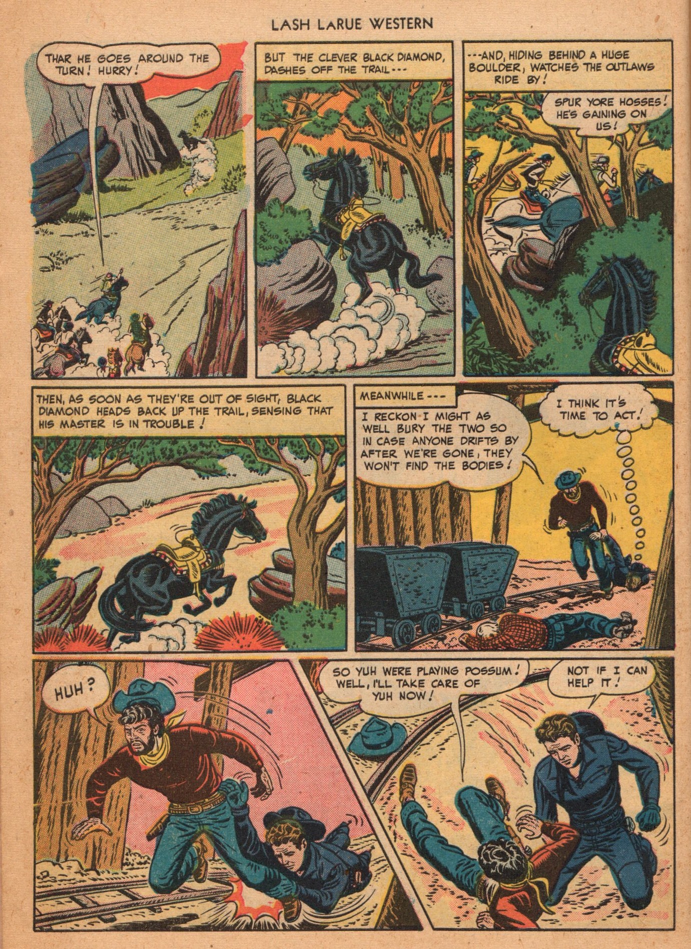 Read online Lash Larue Western (1949) comic -  Issue #2 - 6