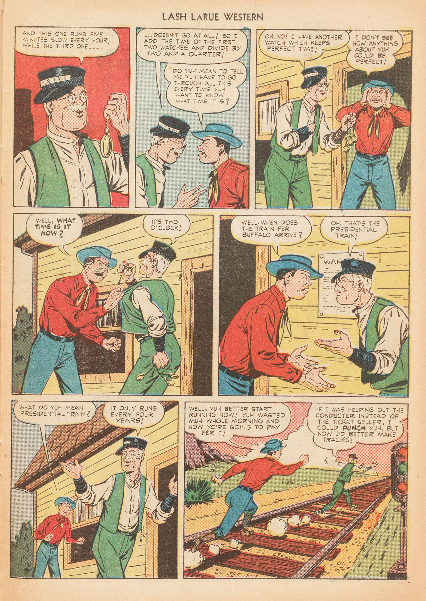 Read online Lash Larue Western (1949) comic -  Issue #10 - 39