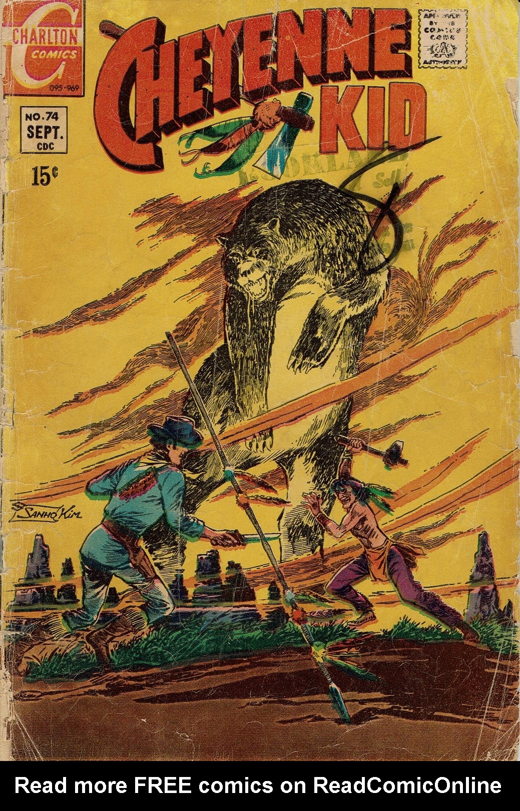 Read online Cheyenne Kid comic -  Issue #74 - 1