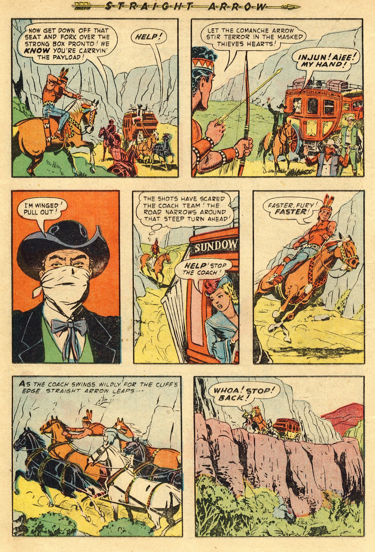 Read online Straight Arrow comic -  Issue #12 - 22