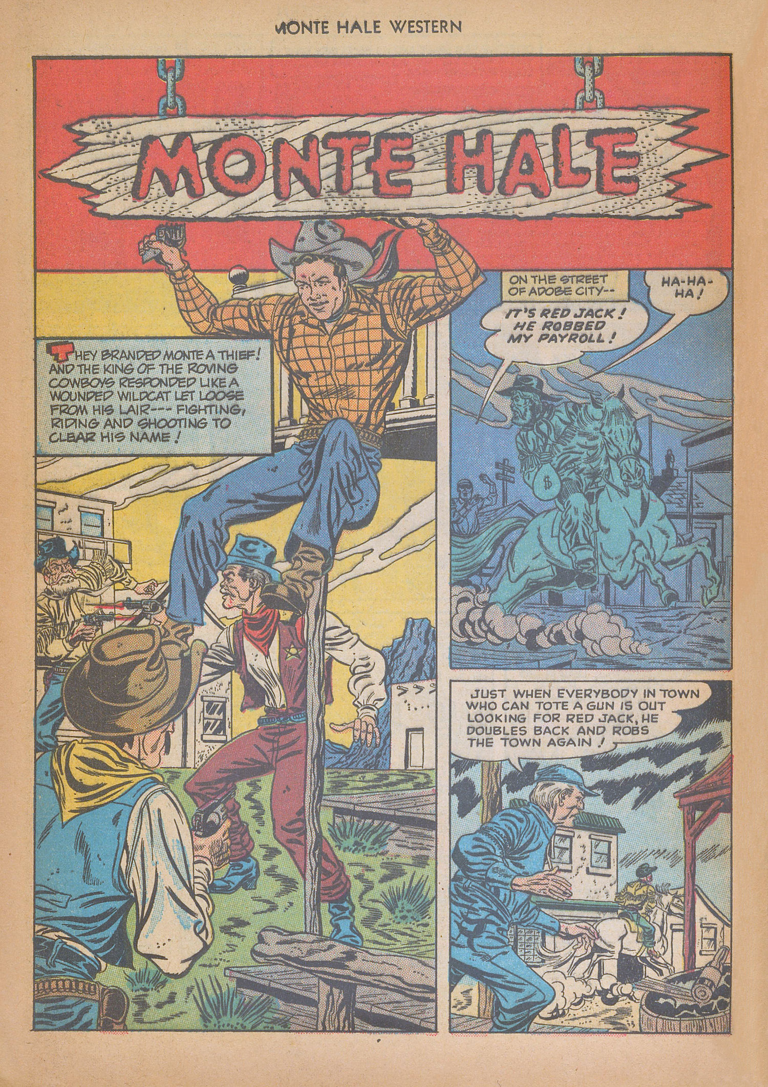 Read online Monte Hale Western comic -  Issue #32 - 16