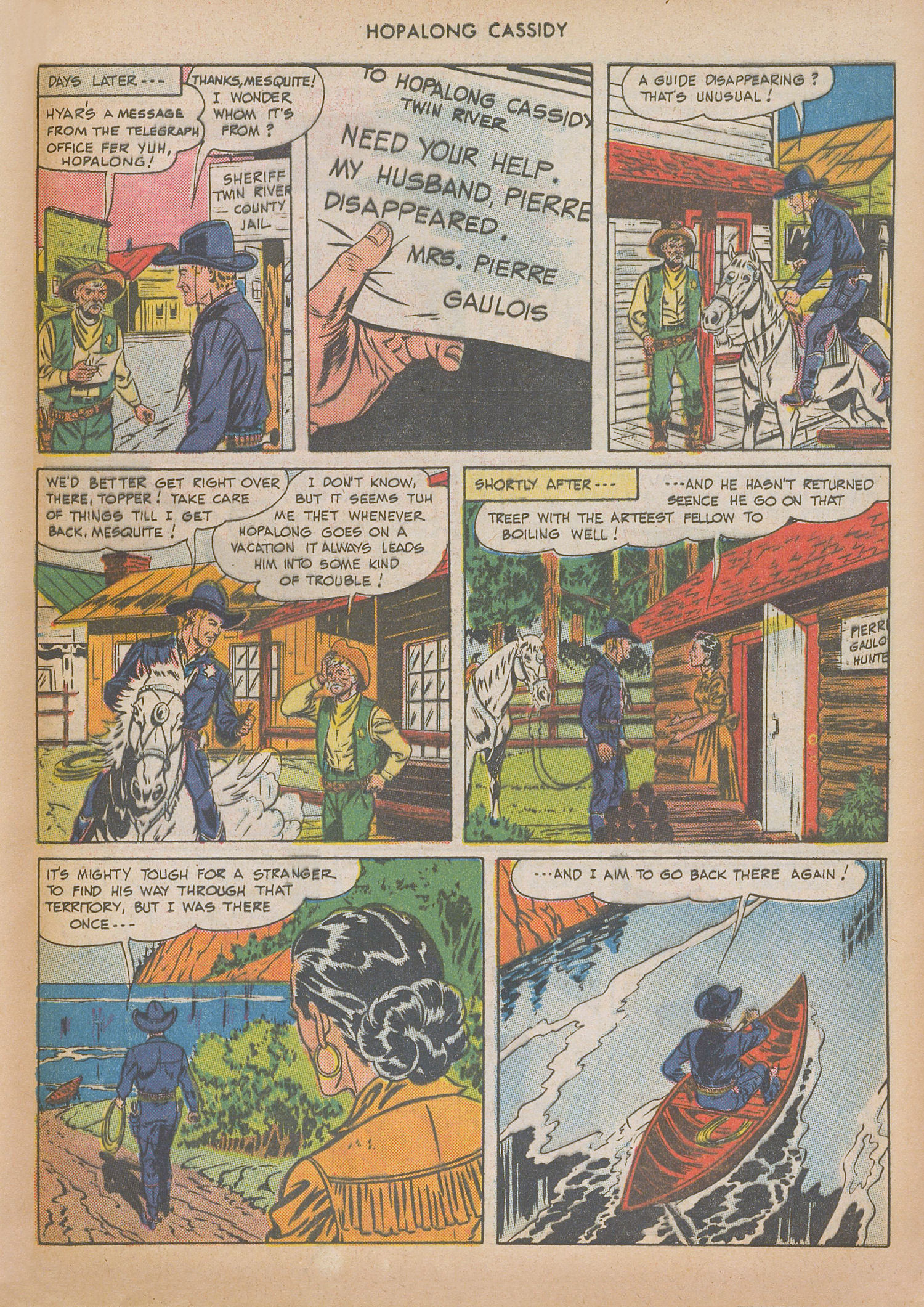 Read online Hopalong Cassidy comic -  Issue #34 - 45