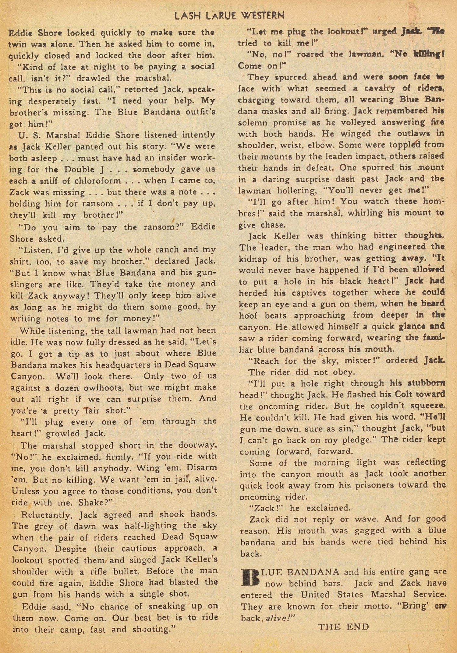 Read online Lash Larue Western (1949) comic -  Issue #17 - 23