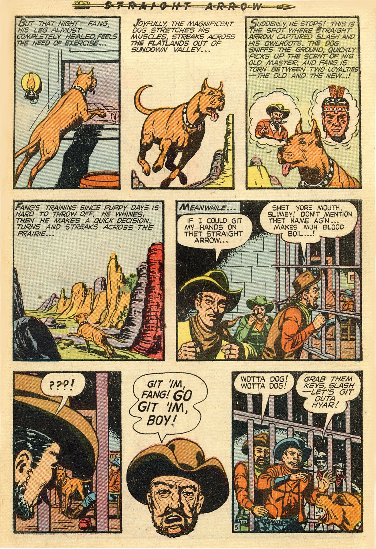 Read online Straight Arrow comic -  Issue #8 - 31