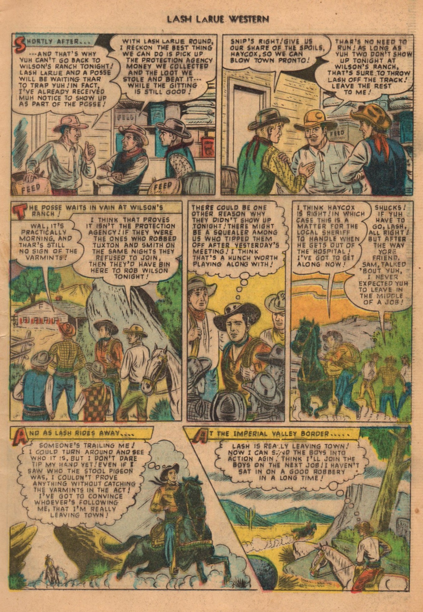 Read online Lash Larue Western (1949) comic -  Issue #1 - 9