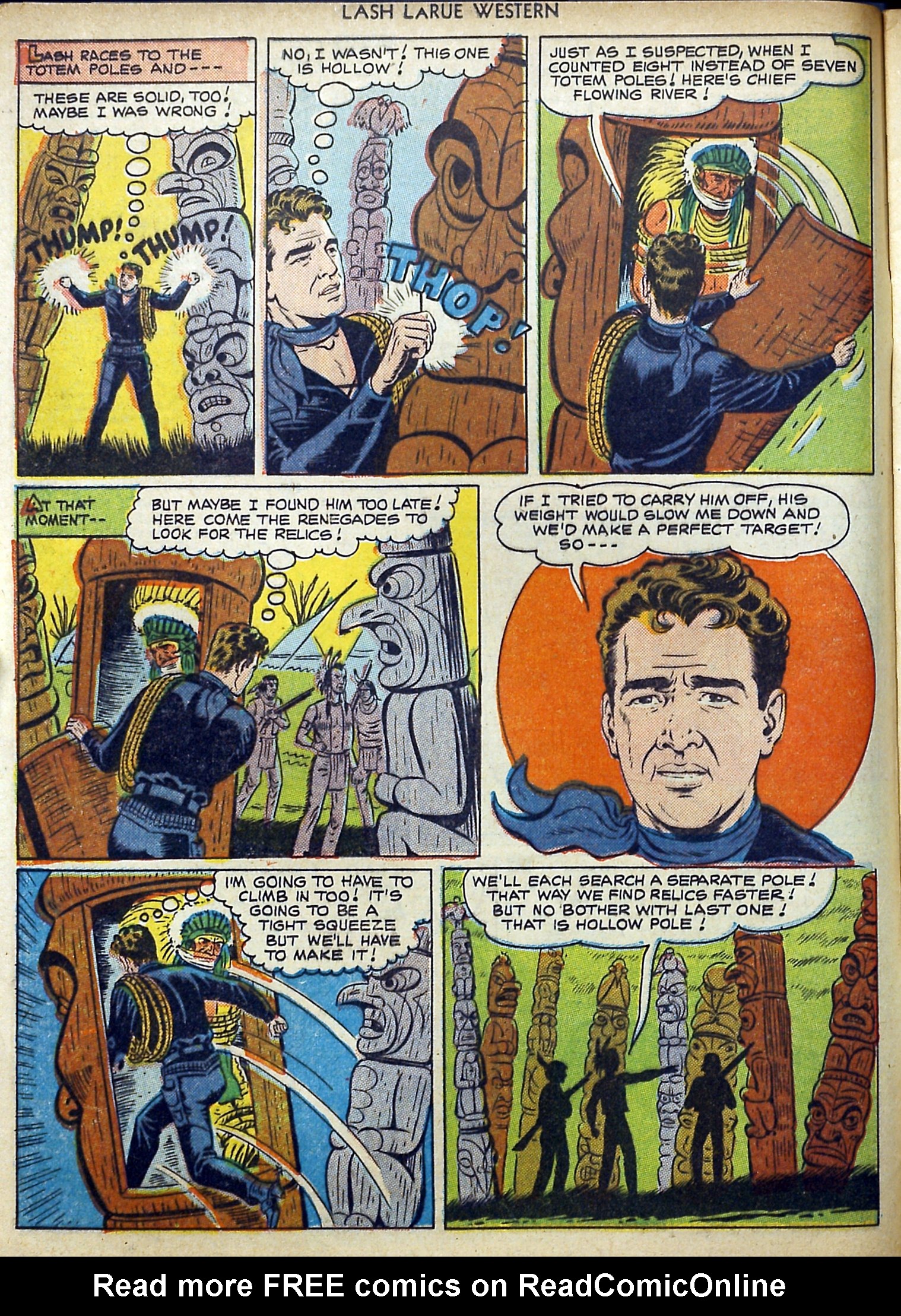 Read online Lash Larue Western (1949) comic -  Issue #11 - 12