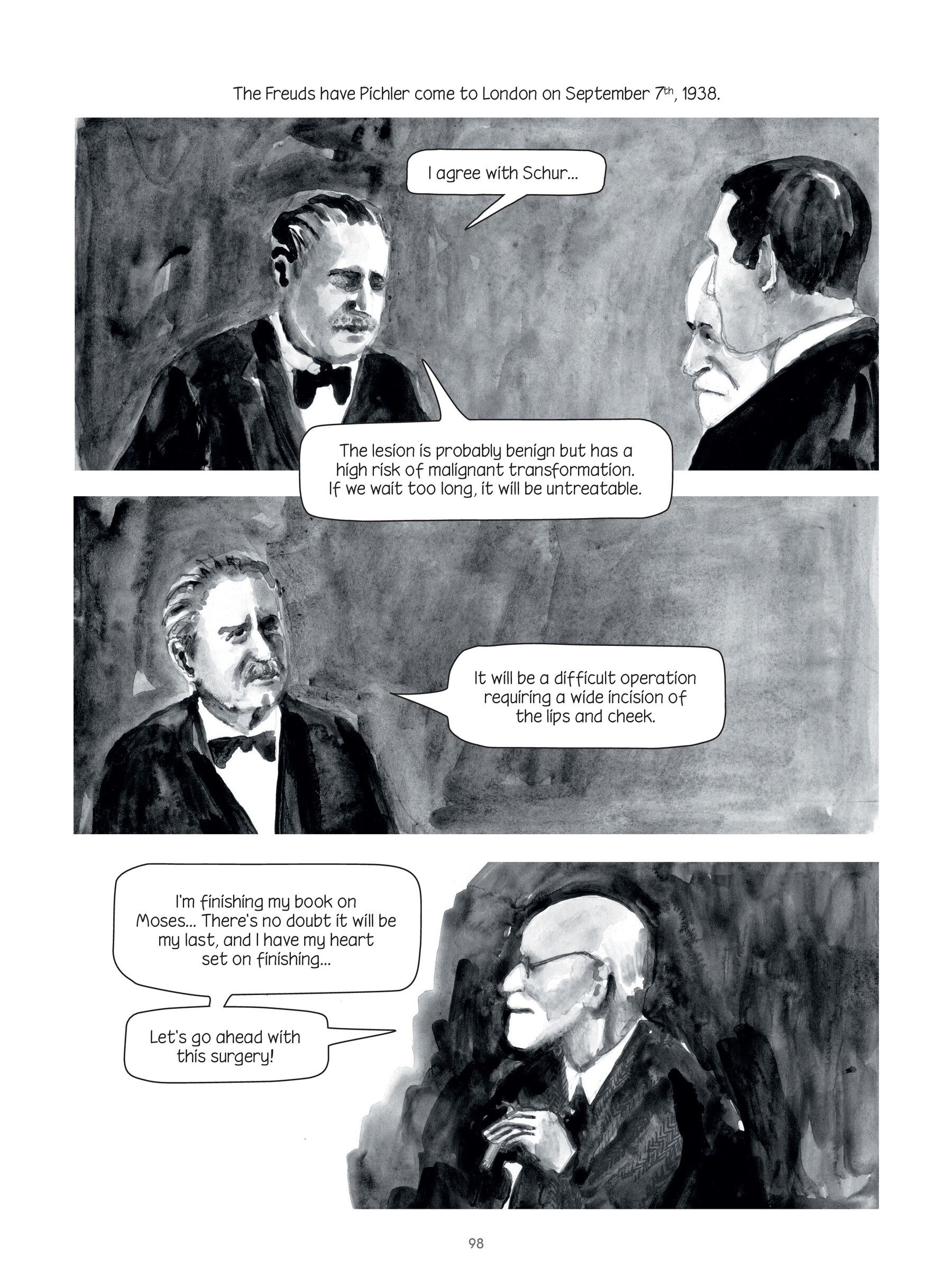 Read online Through Clouds of Smoke: Freud's Final Days comic -  Issue # TPB - 97