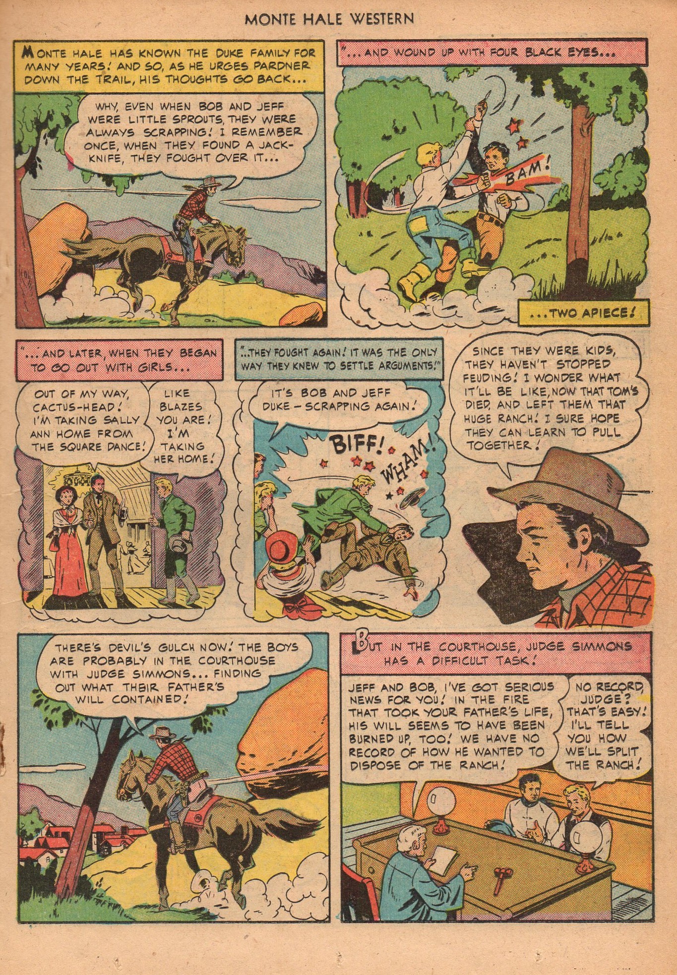 Read online Monte Hale Western comic -  Issue #51 - 27