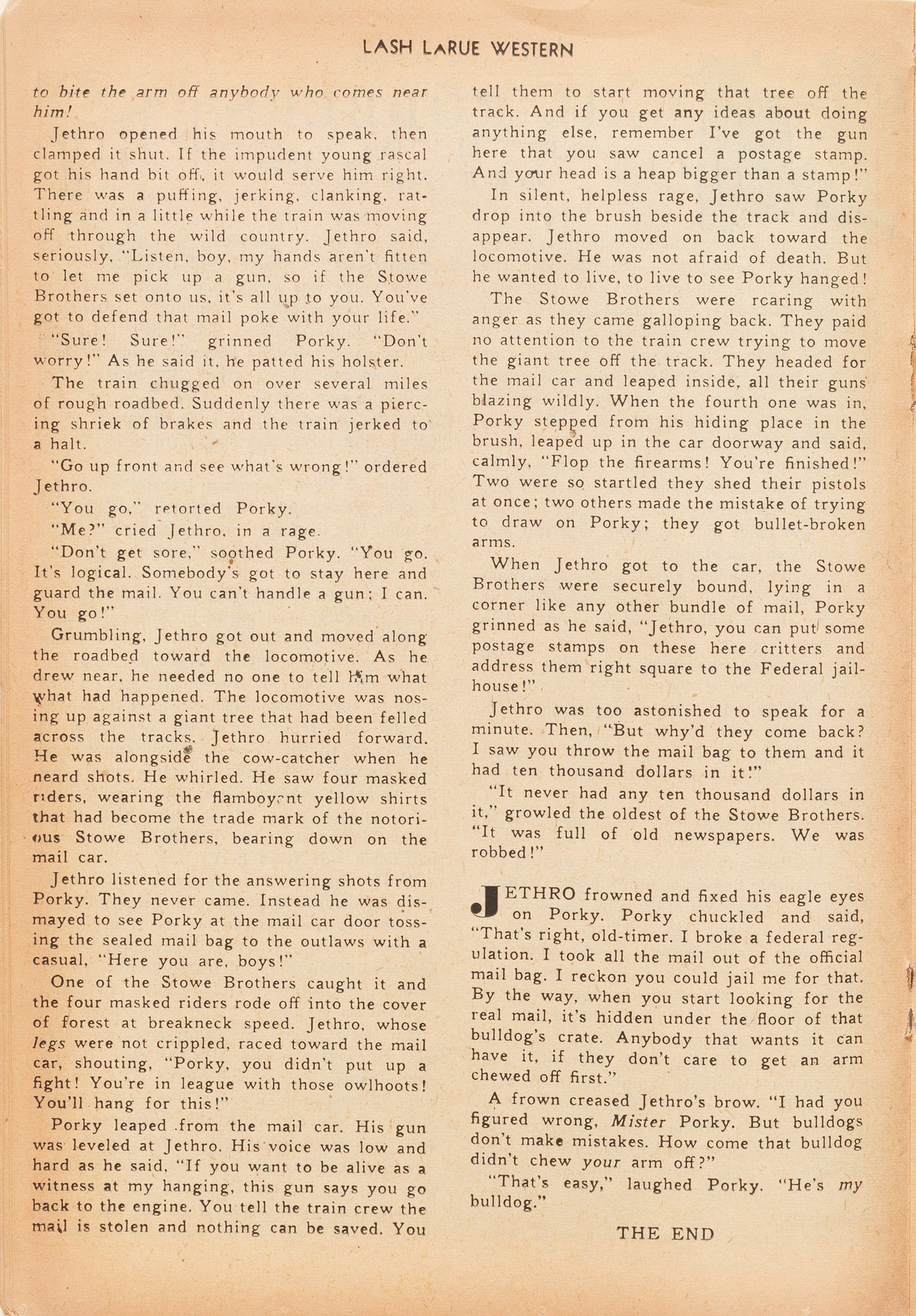 Read online Lash Larue Western (1949) comic -  Issue #15 - 24