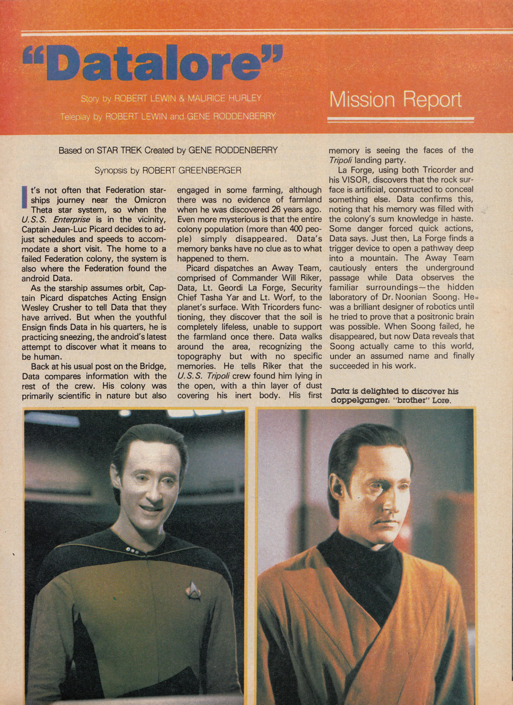 Read online Star Trek The Next Generation (1990) comic -  Issue #1 - 27
