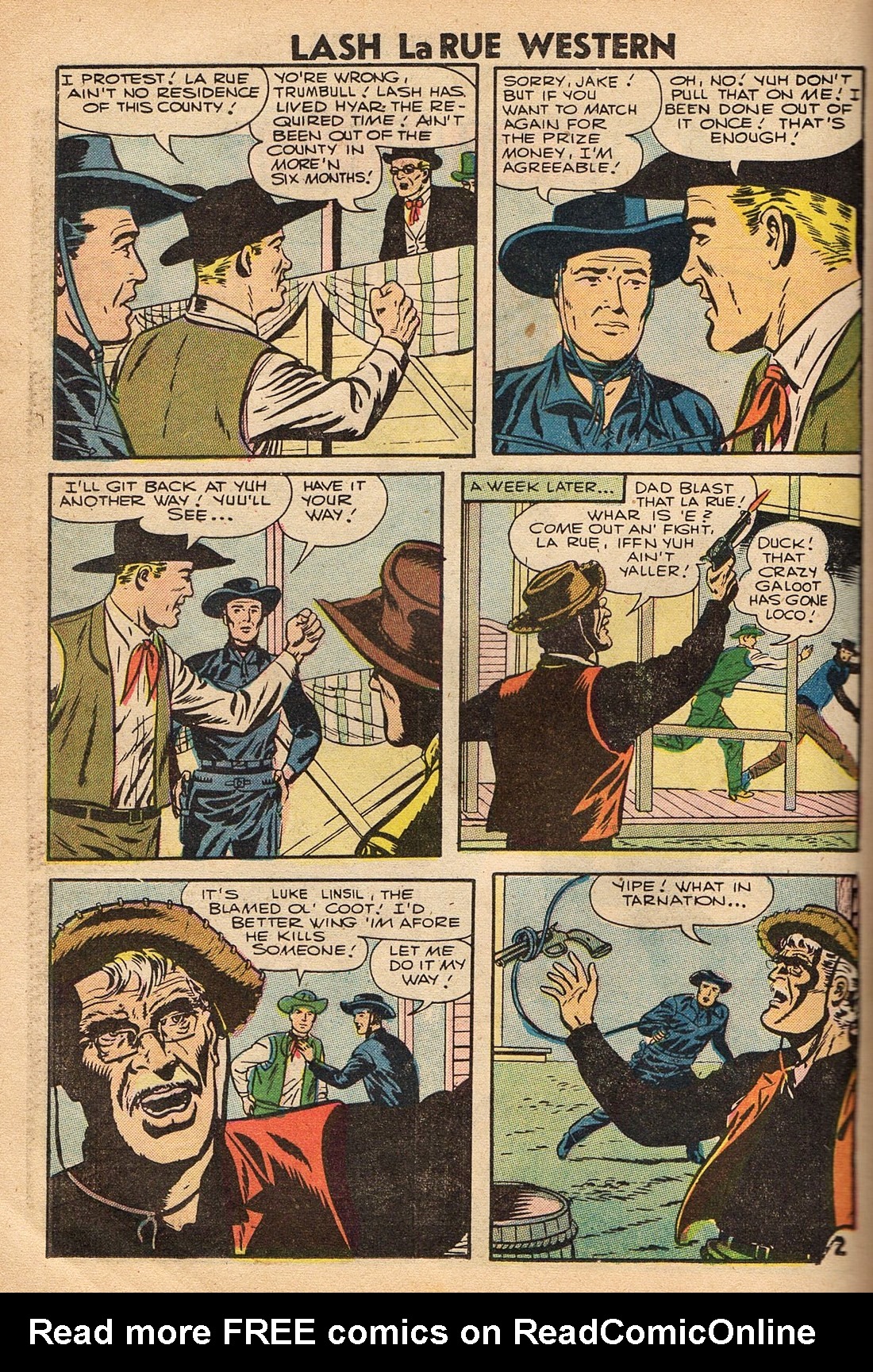 Read online Lash Larue Western (1949) comic -  Issue #67 - 38