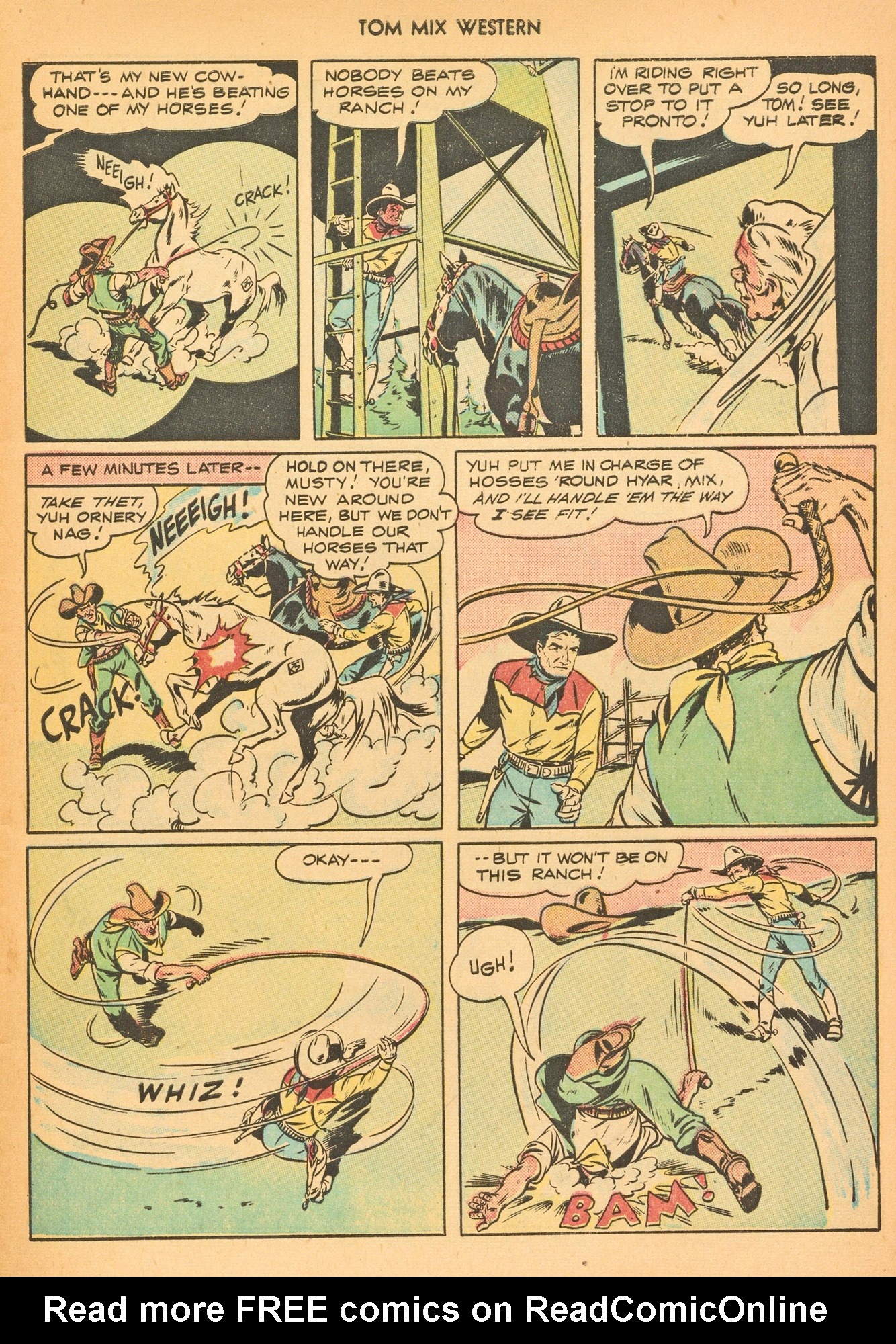 Read online Tom Mix Western (1948) comic -  Issue #3 - 5