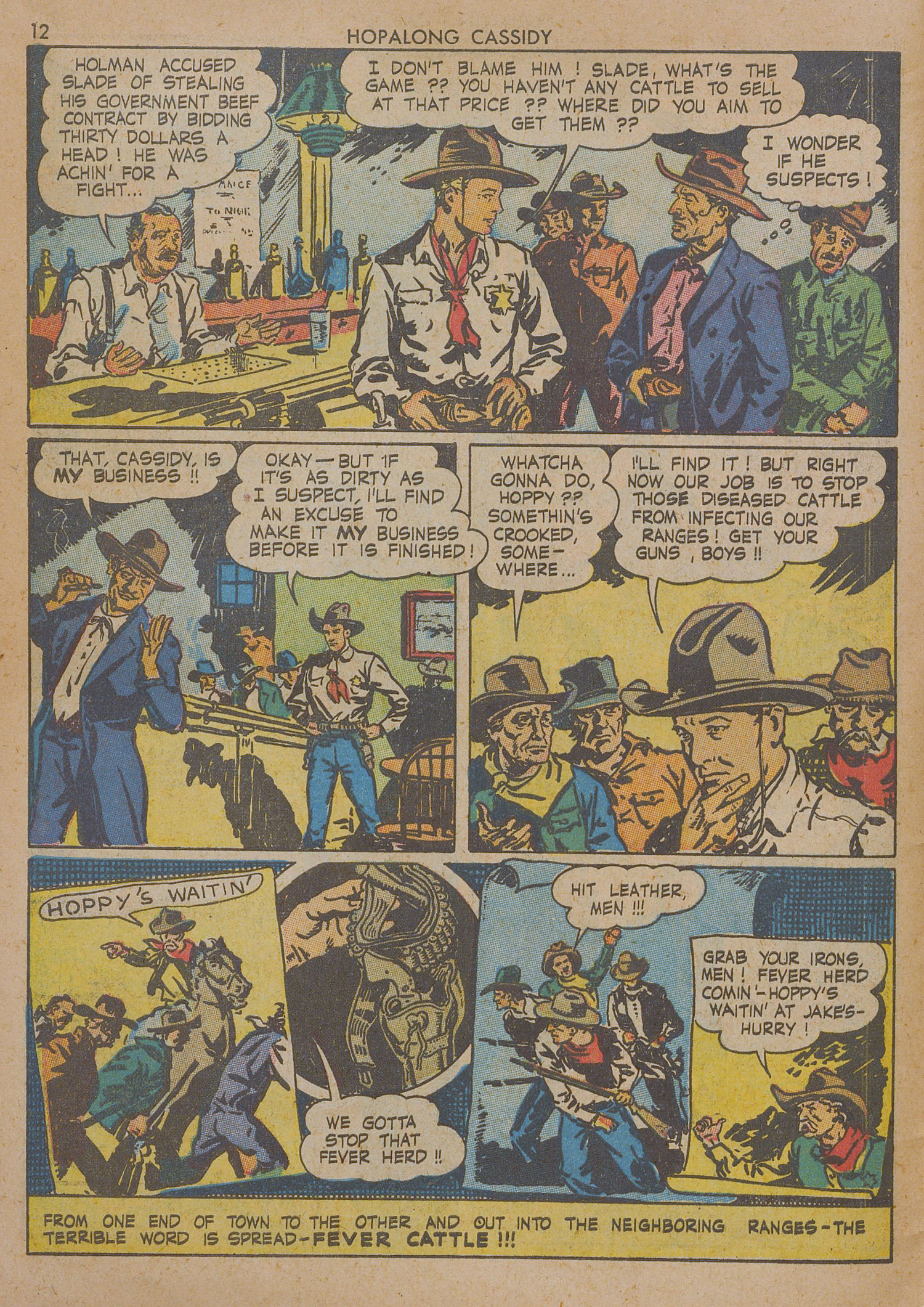 Read online Hopalong Cassidy comic -  Issue #1 - 12