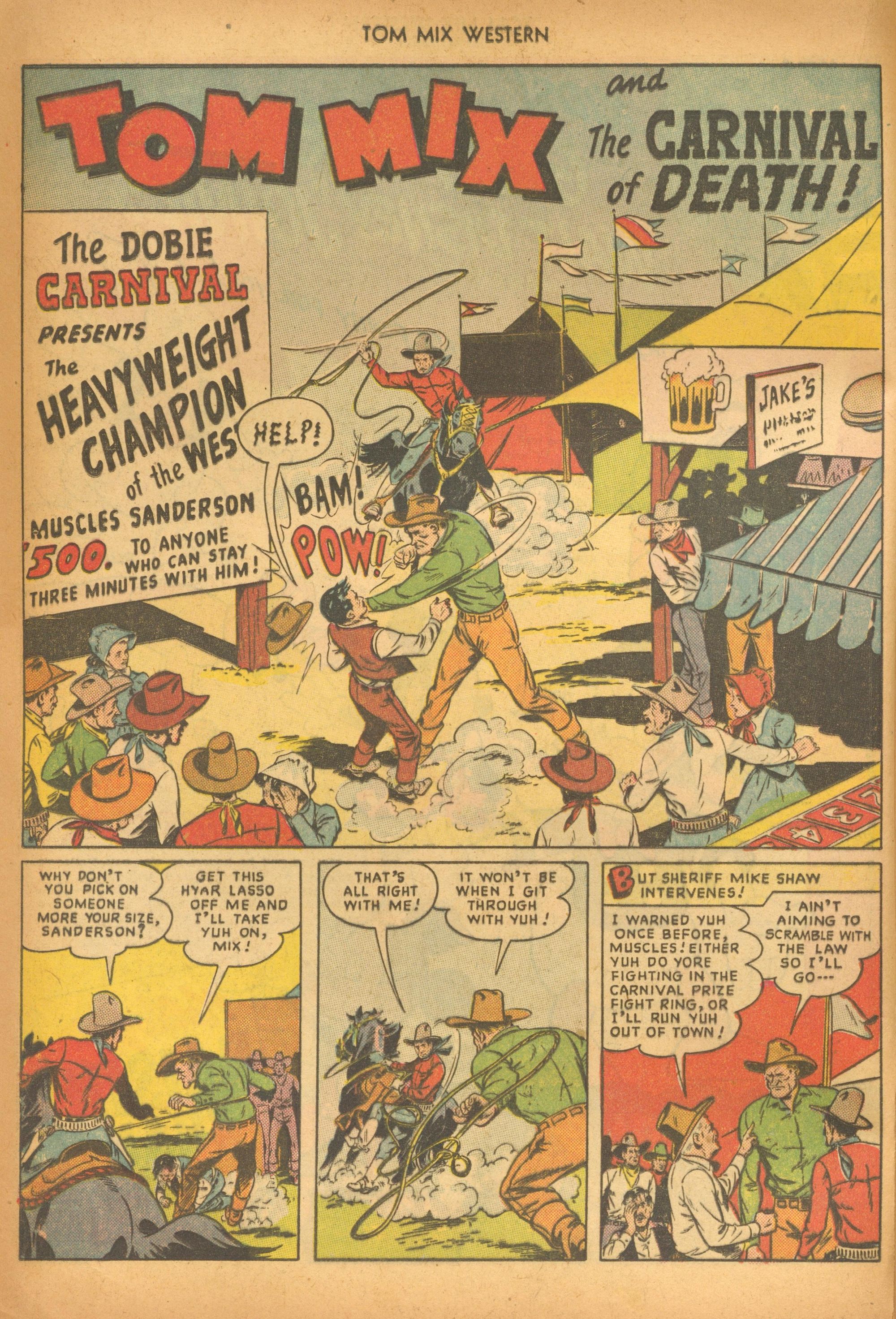 Read online Tom Mix Western (1948) comic -  Issue #20 - 16