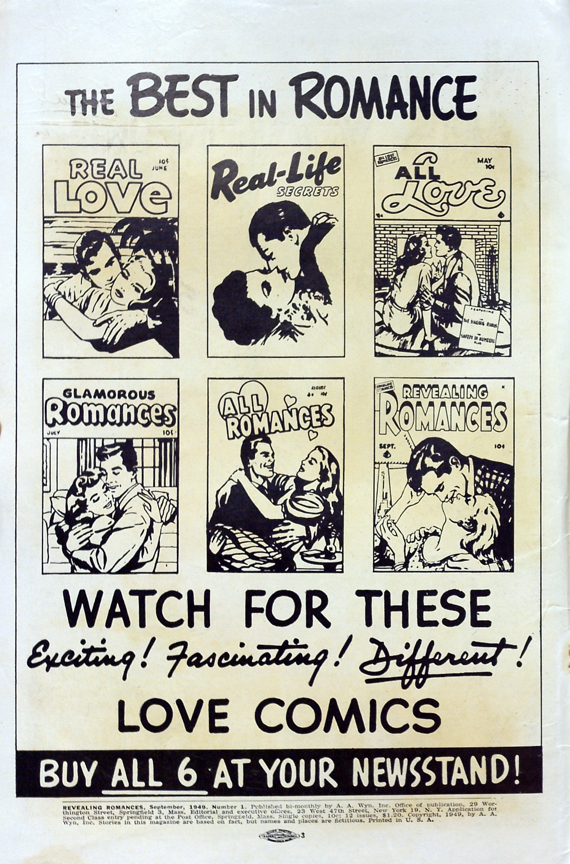 Read online Revealing Romances comic -  Issue #1 - 2