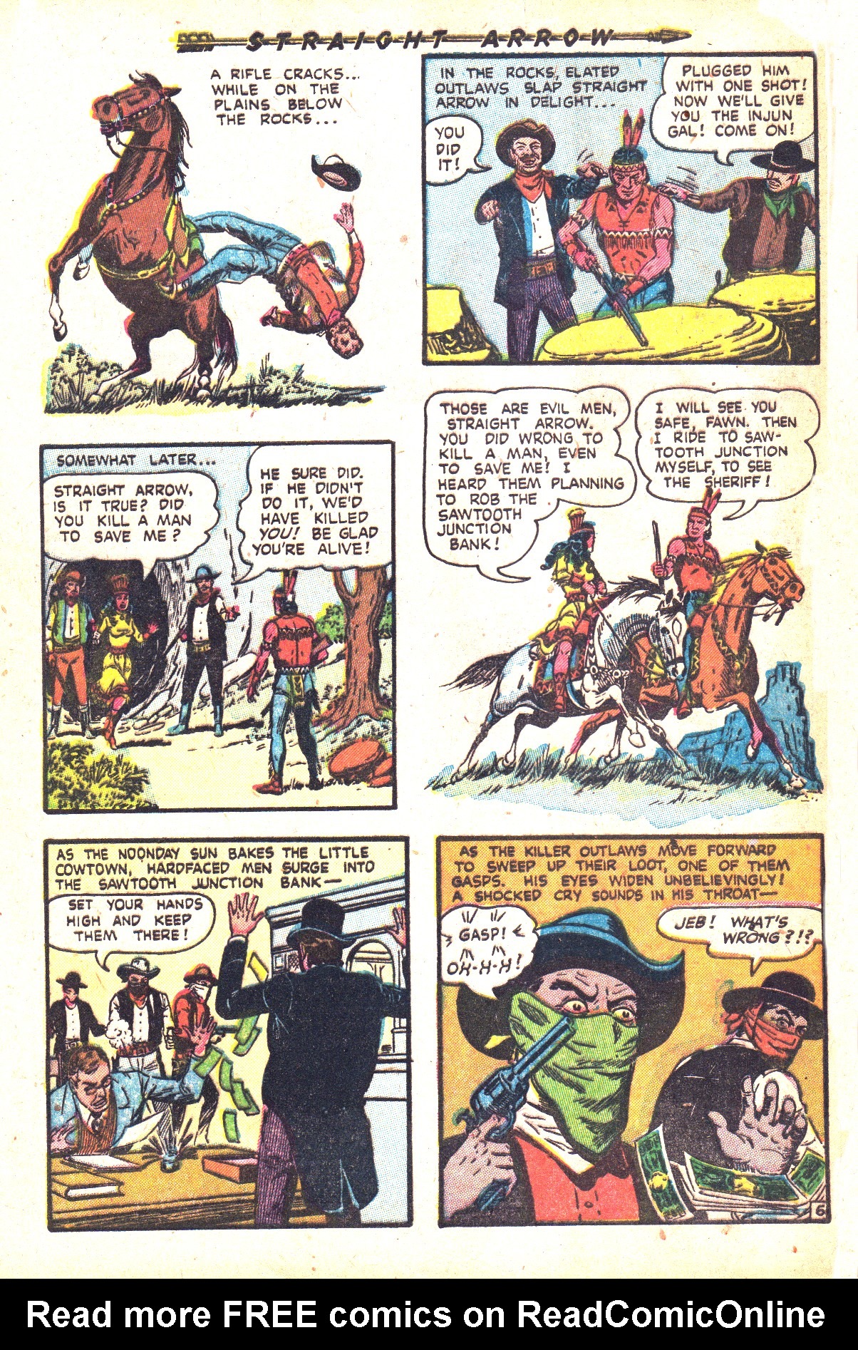 Read online Straight Arrow comic -  Issue #35 - 8
