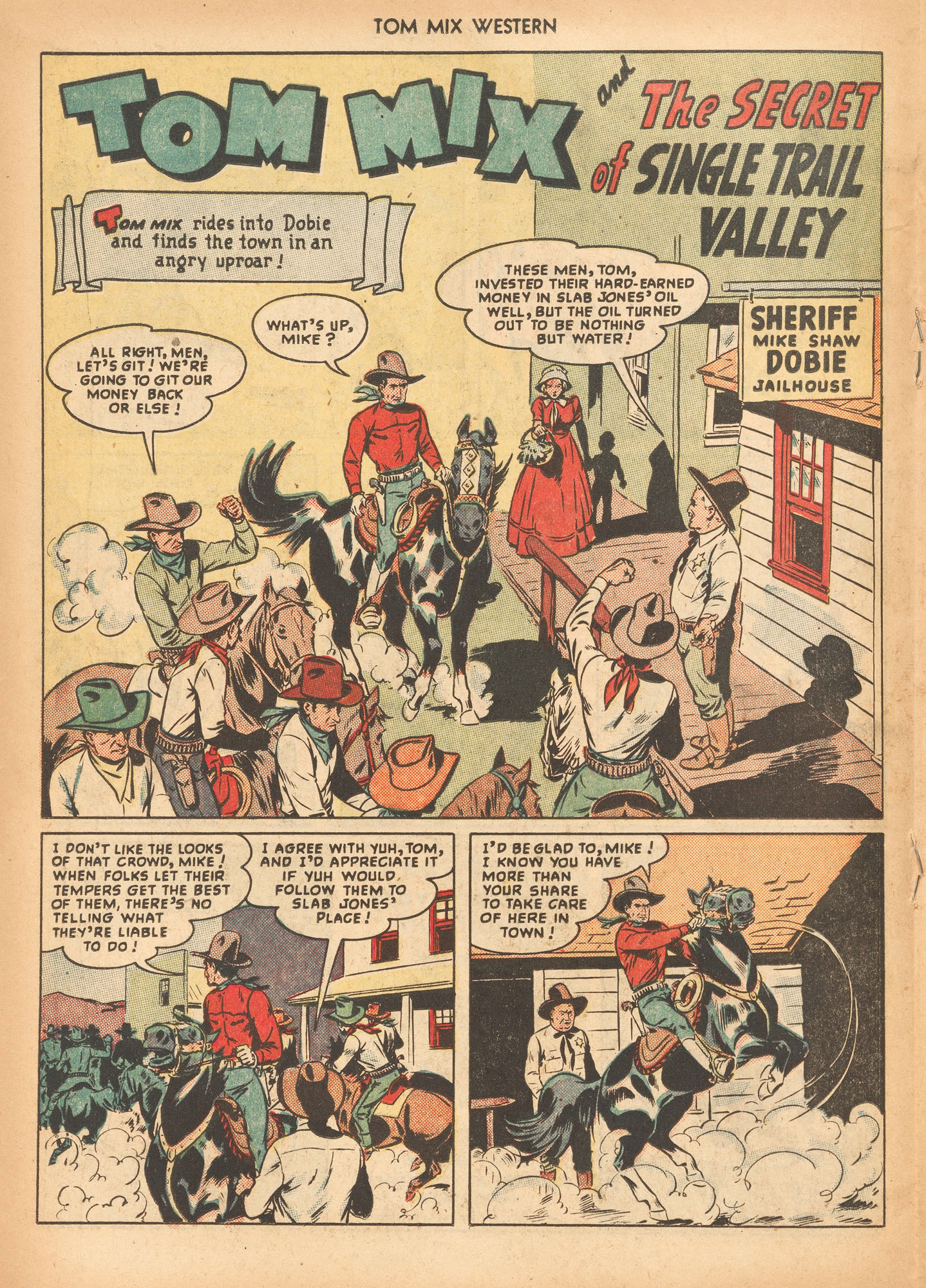 Read online Tom Mix Western (1948) comic -  Issue #23 - 26