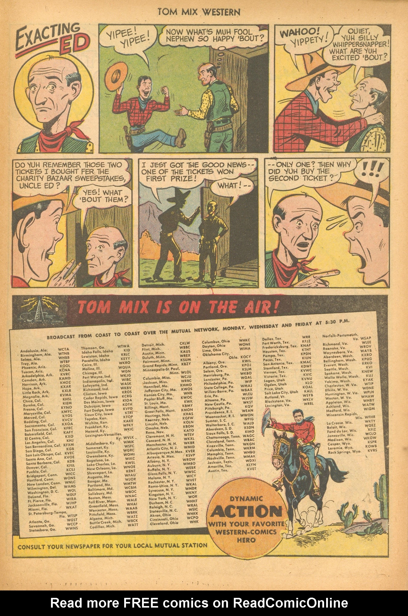 Read online Tom Mix Western (1948) comic -  Issue #33 - 43