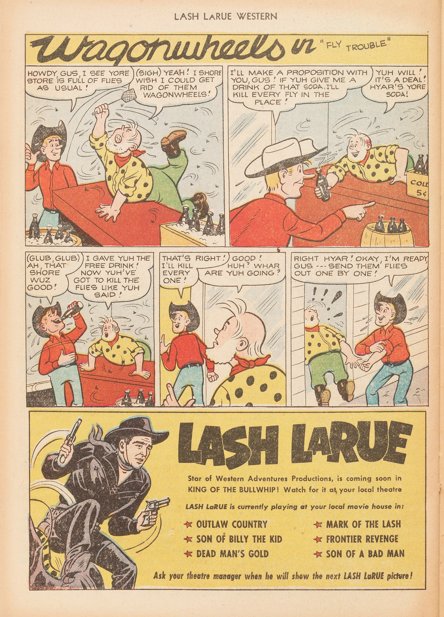 Read online Lash Larue Western (1949) comic -  Issue #16 - 28