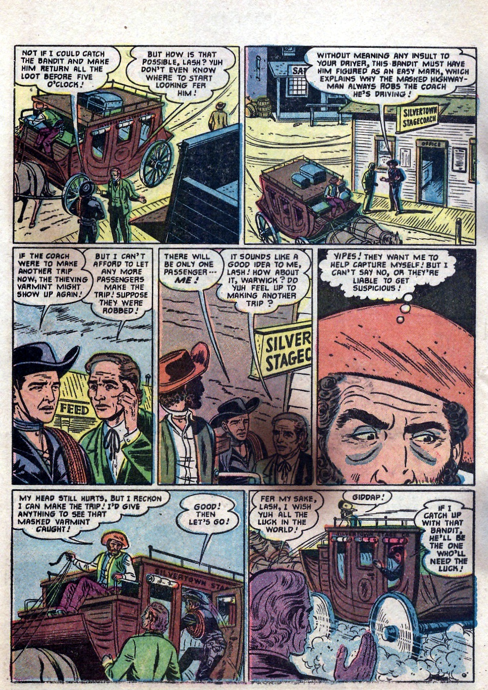 Read online Lash Larue Western (1949) comic -  Issue #55 - 7