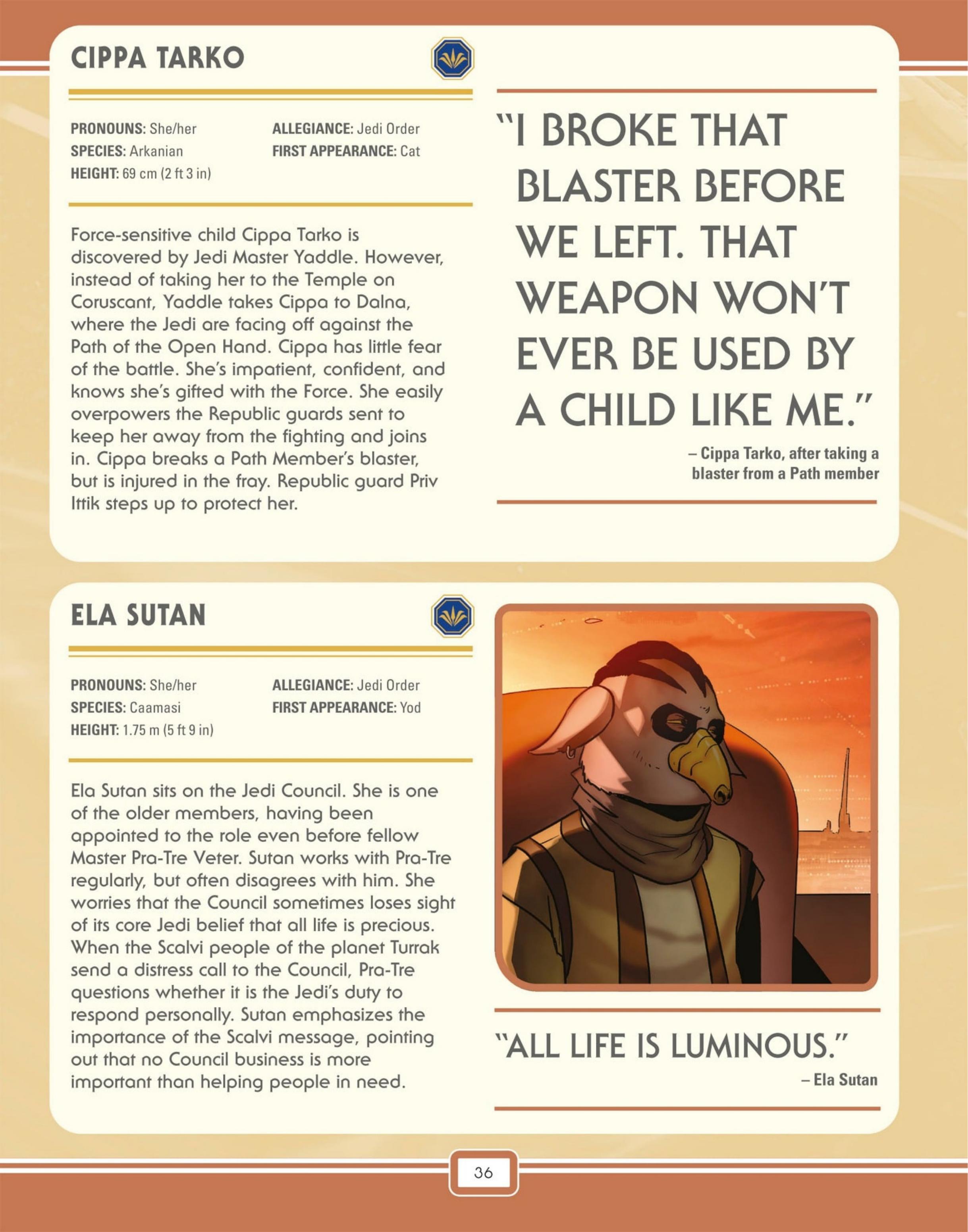 Read online Star Wars: The High Republic Character Encyclopedia comic -  Issue # TPB (Part 1) - 38