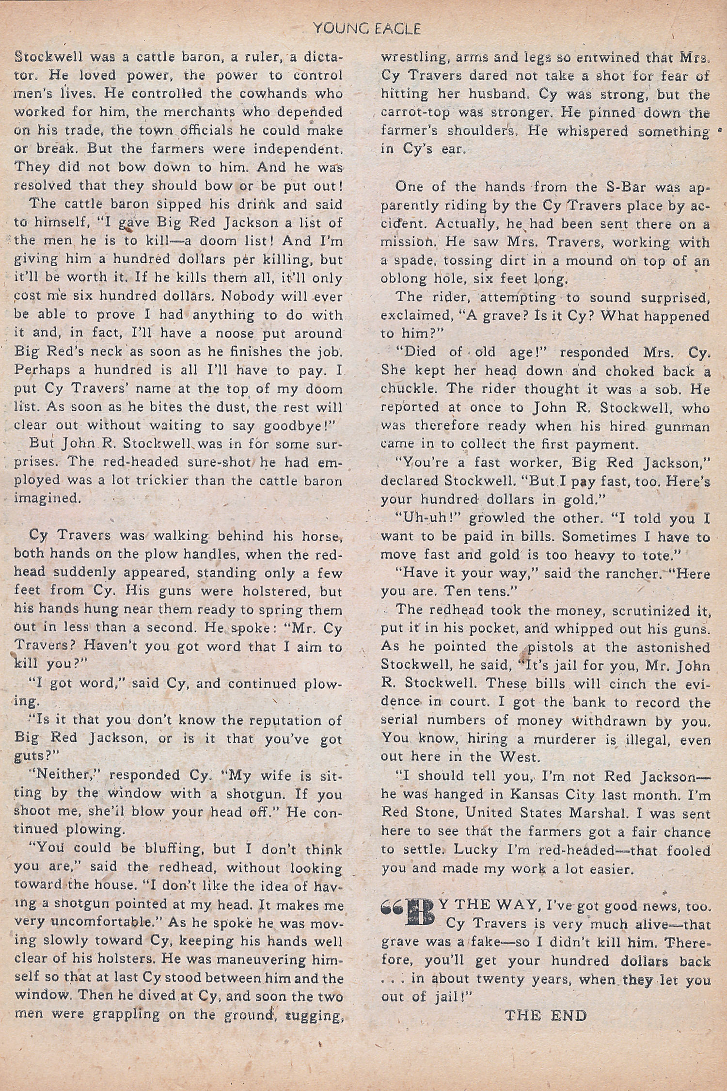 Read online Young Eagle comic -  Issue #7 - 18