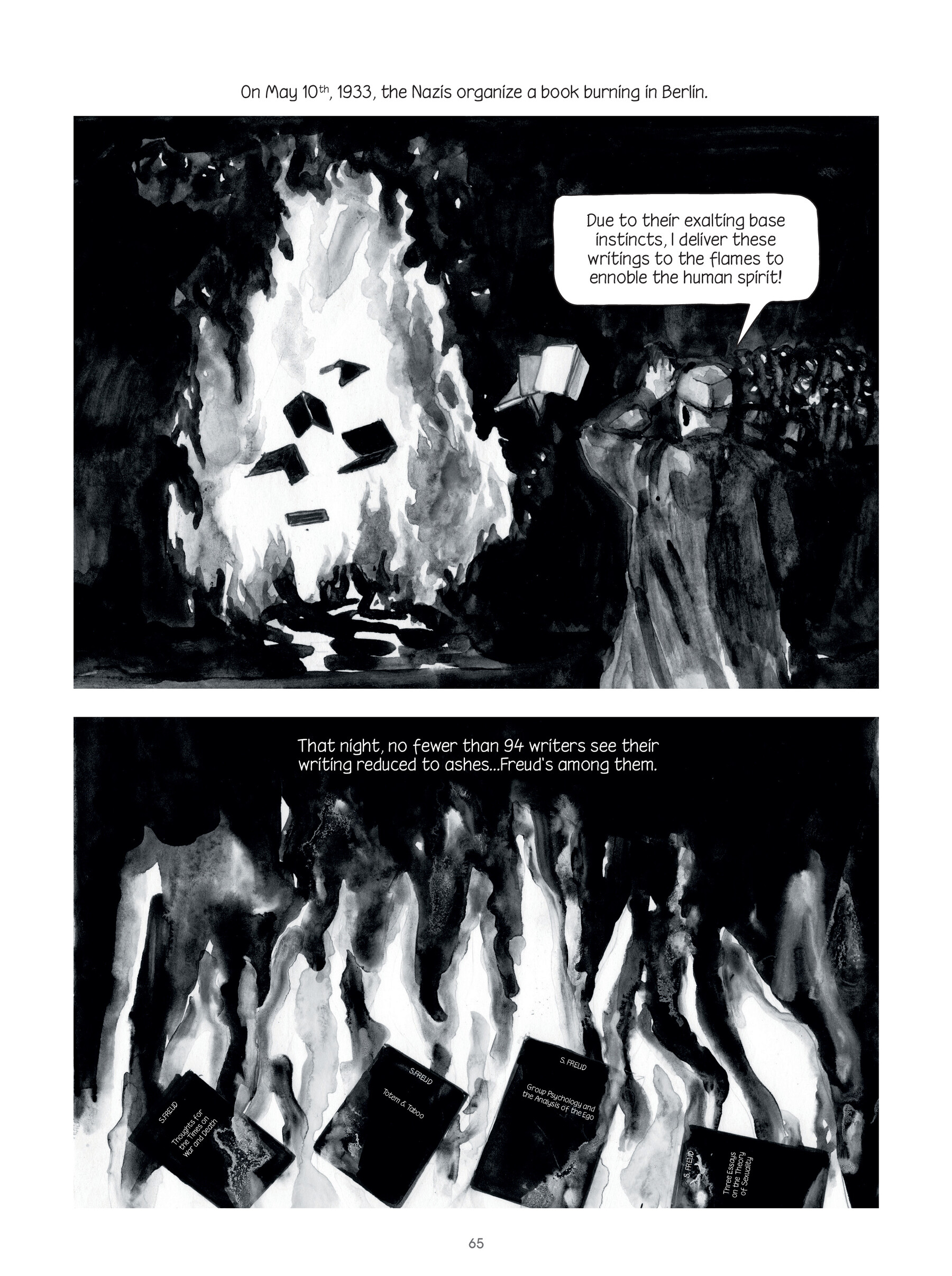 Read online Through Clouds of Smoke: Freud's Final Days comic -  Issue # TPB - 65