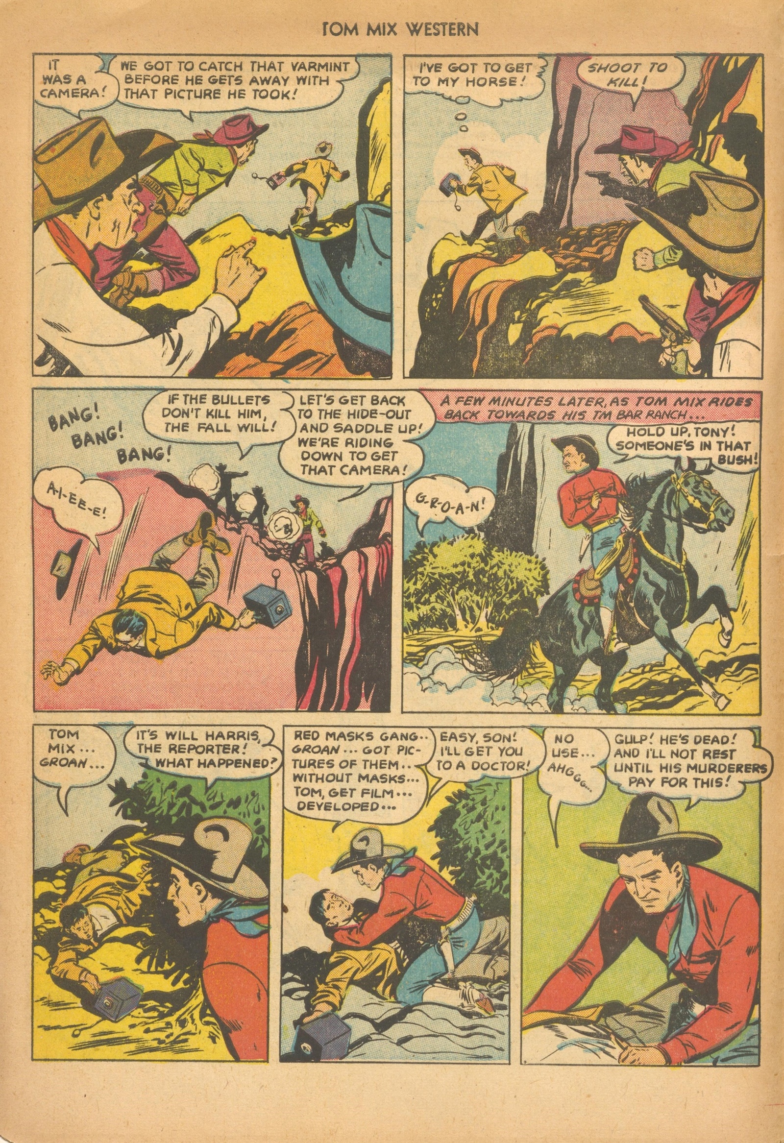 Read online Tom Mix Western (1948) comic -  Issue #57 - 4