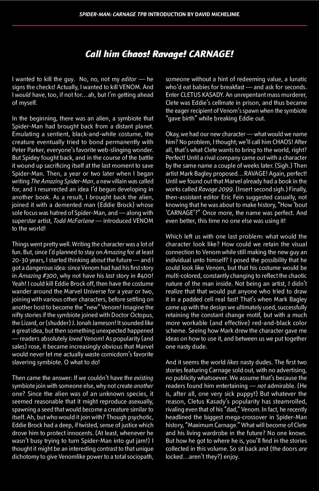 Read online Carnage Epic Collection: Born in Blood comic -  Issue # TPB (Part 5) - 45