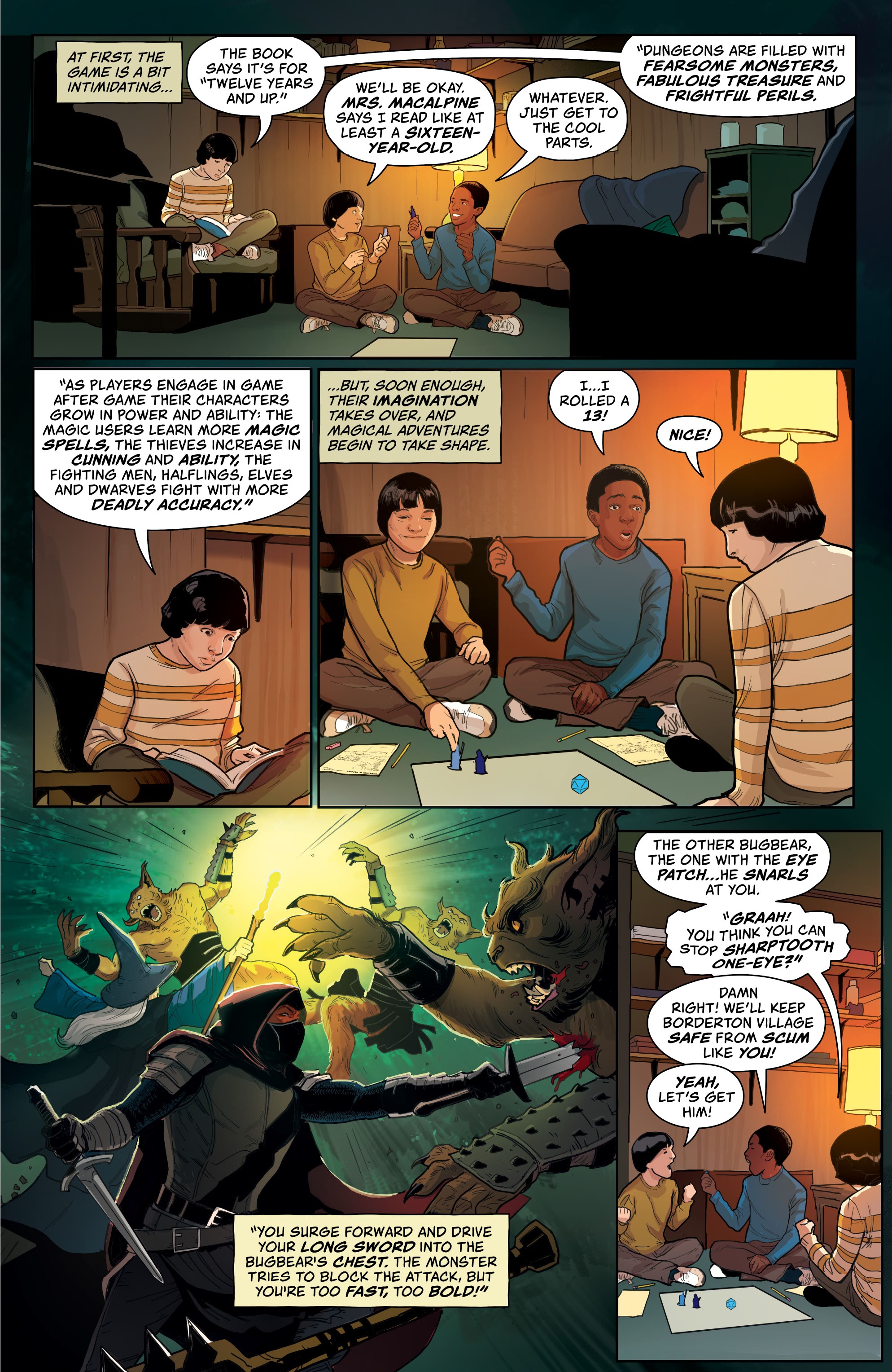 Read online Stranger Things and Dungeons & Dragons comic -  Issue #1 - 13