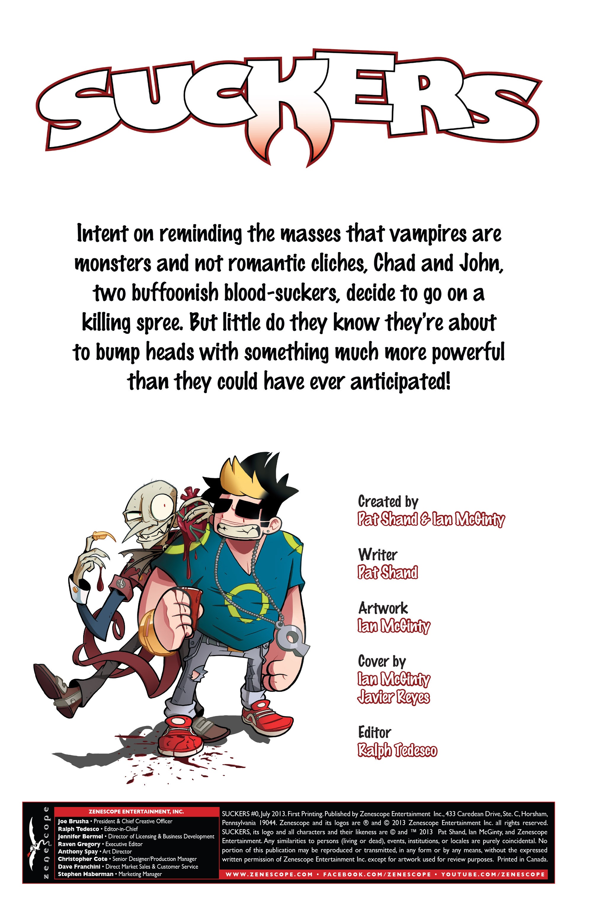 Read online Suckers comic -  Issue #0 - 2